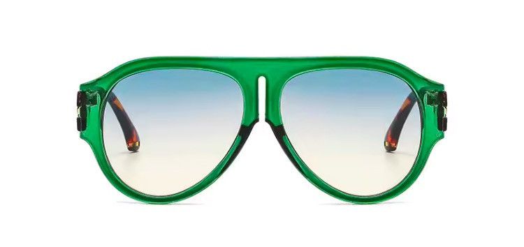 Electric Visual Futuristic Round Frame Sunglasses Trendy Gradient Lens UV400 Size ONE SIZE - 2 Thumbnail