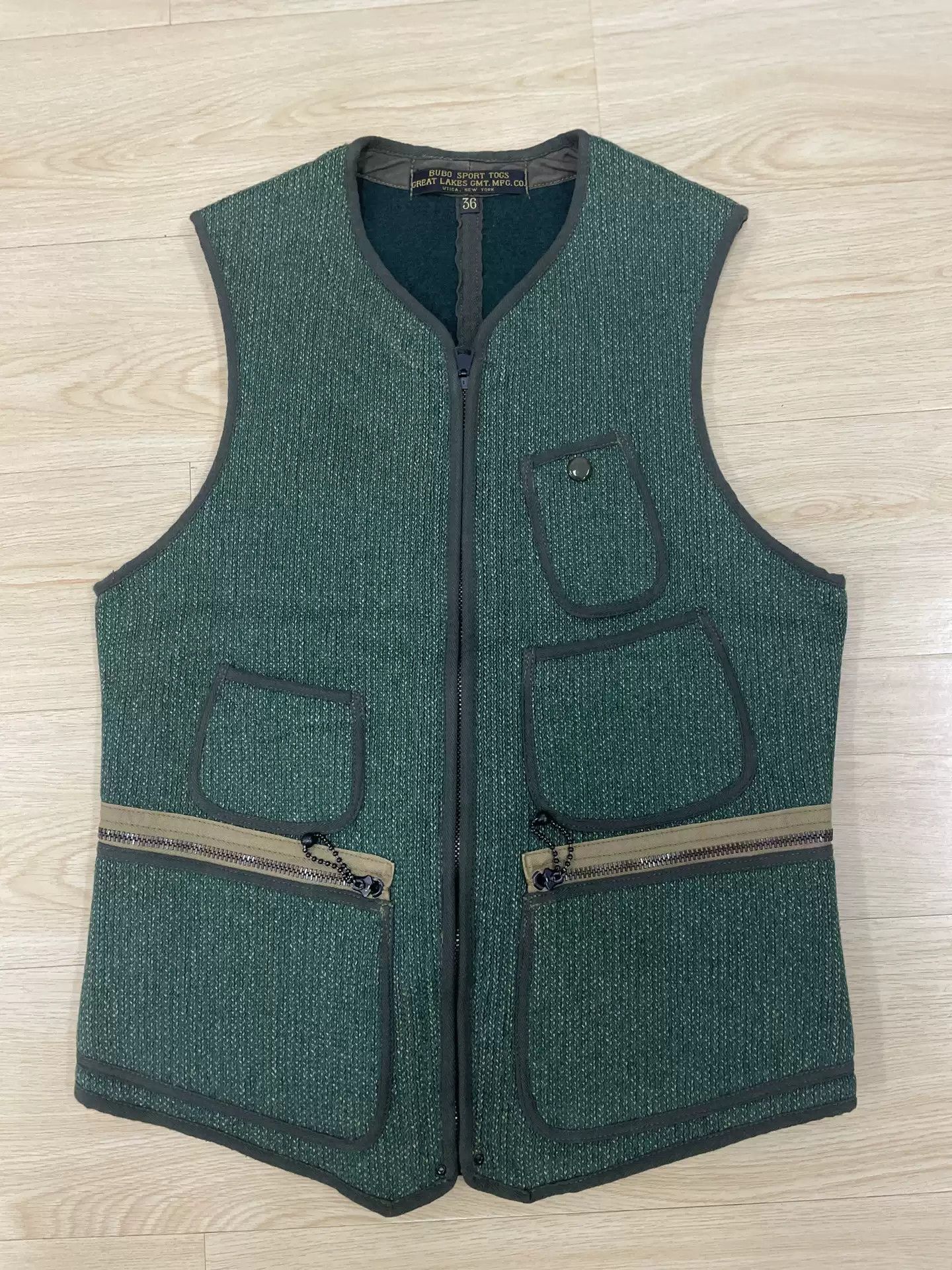 image of Freewheelers Bbj Hunting Work Vest in Green, Men's (Size Medium)