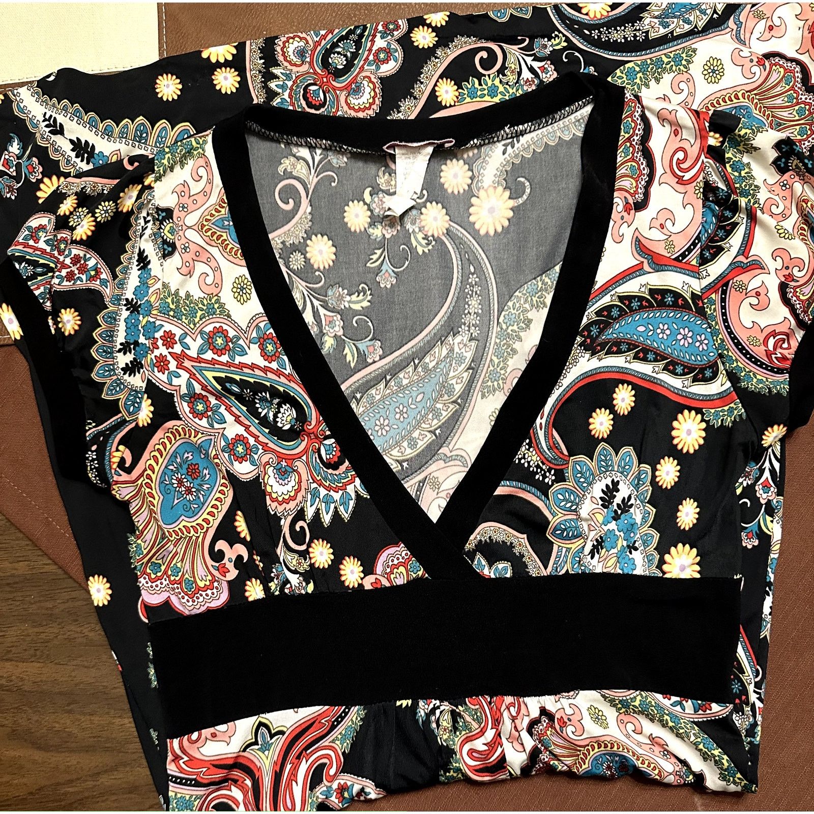 21 Savage Y2K Vintage Paisley Empire Waist Tunic Babydoll Dress Size M / US 6-8 / IT 42-44 - 3 Thumbnail