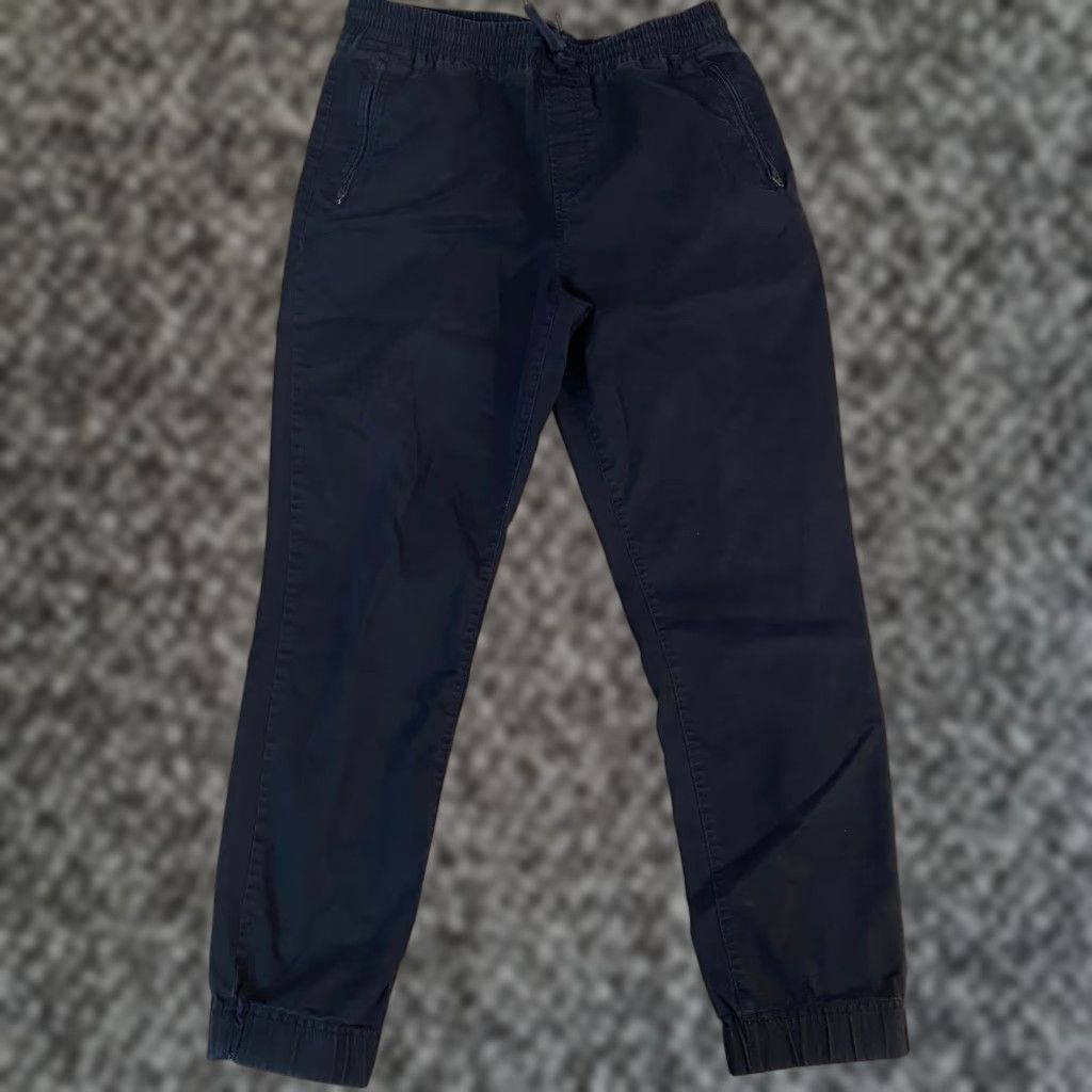 Banana Republic Banana Republic Mens Black Cotton Stretch Jogger Pants Size 33 Drawstring Size US 33 - 1 Thumbnail