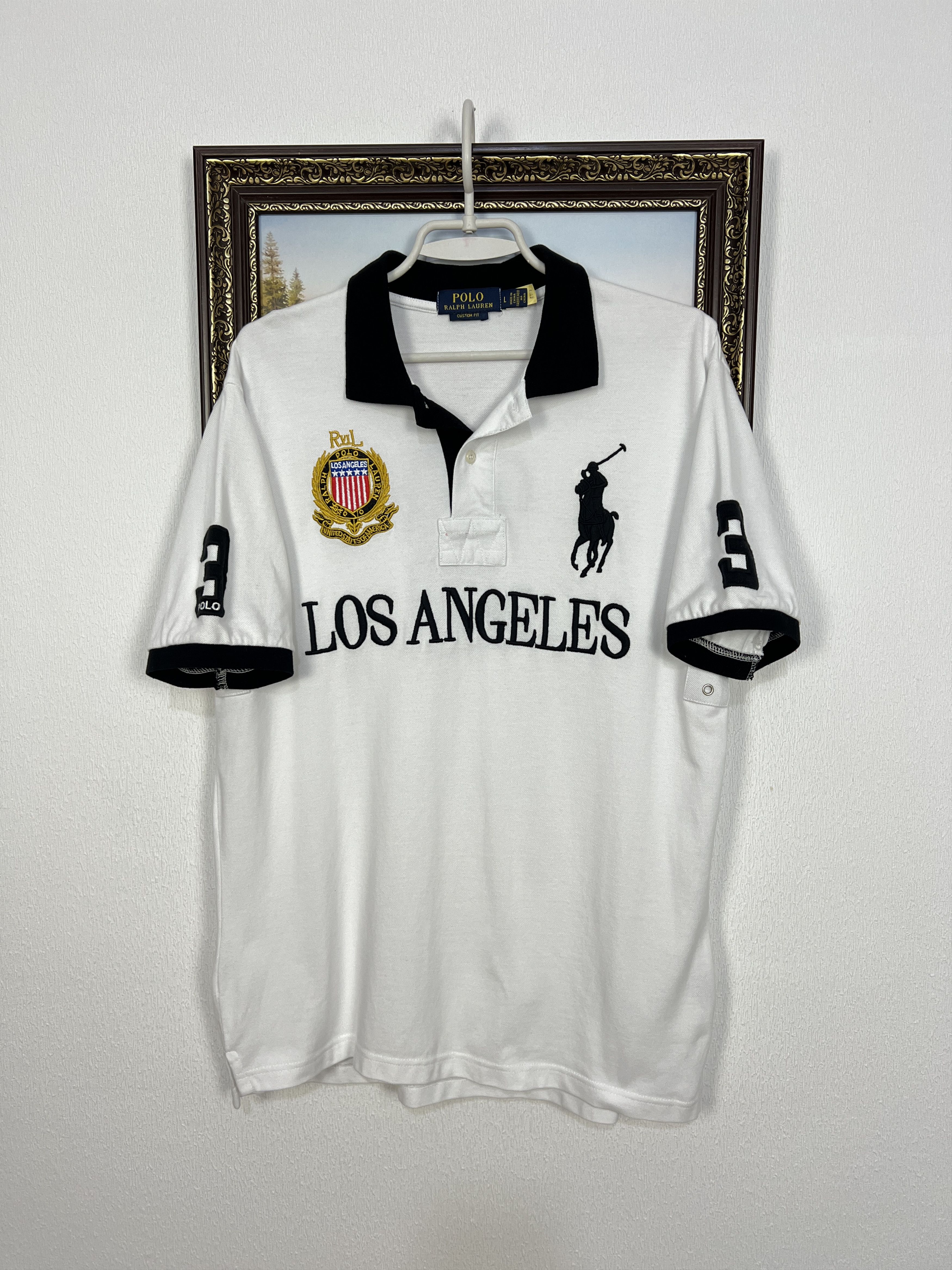 90s POLO Ralph Lauren LOS ANGELES ポロシャツ Ralph Lauren Los Angeles Polo Shirt | Grailed