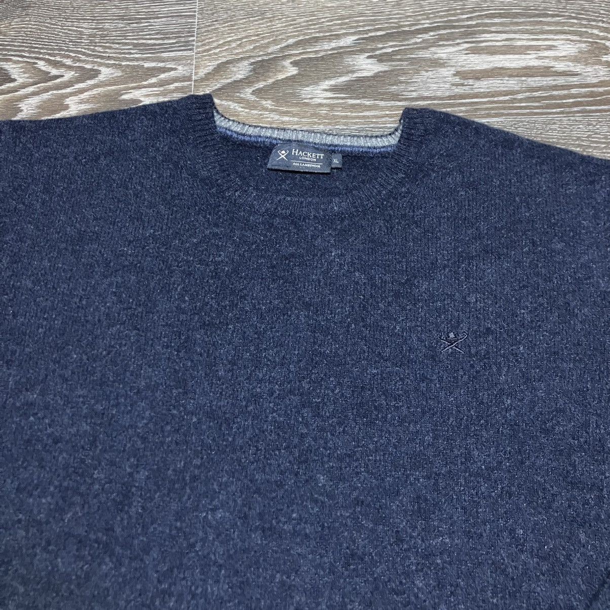 Hackett HACKETT London Embroidered Logo Lambswool Crewneck Sweater Size US XL / EU 56 / 4 - 3 Thumbnail