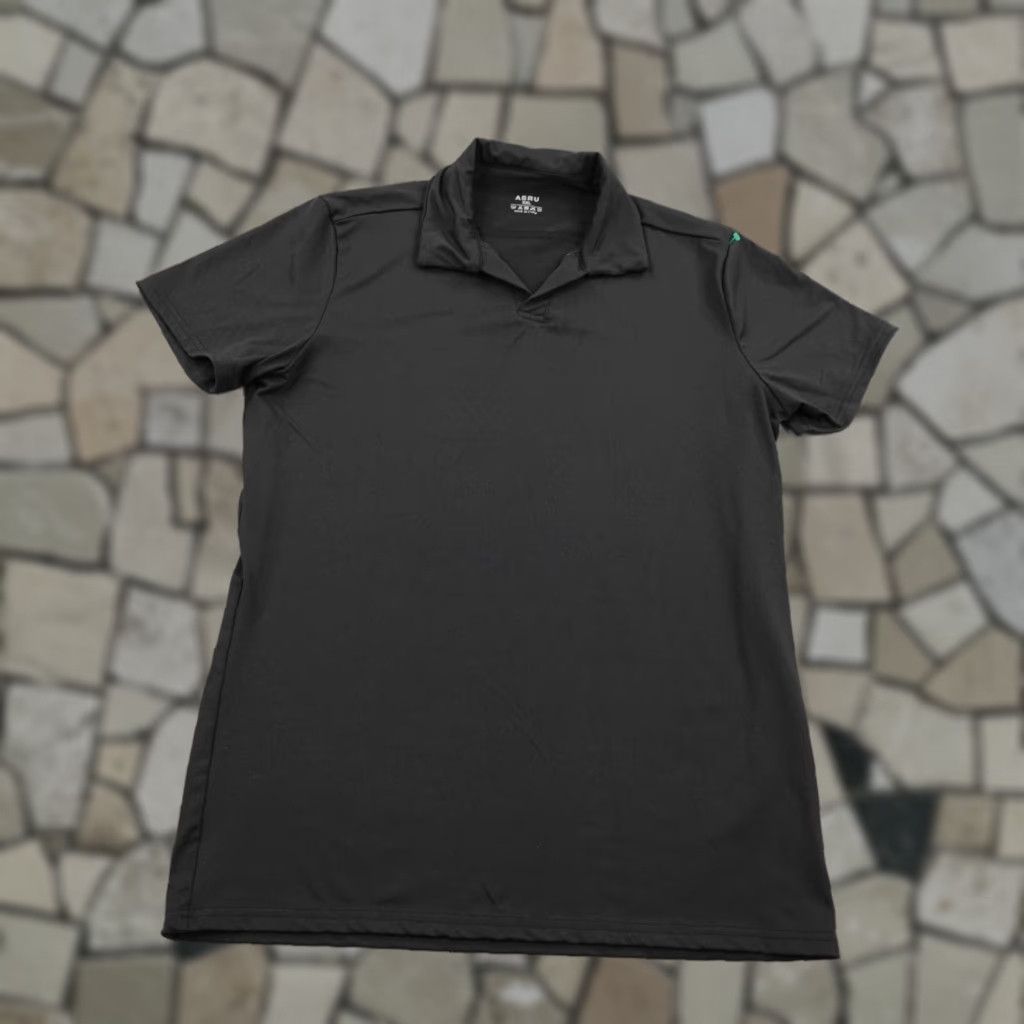 ASRV ASRV Polo Shirt Men 2XL Black Performance Flex Short Sleeve Athletic Stretch T-Shirt Shirt Moisture Wicking Breathable Workout Polo Mens Size US XXL / EU 58 / 5 - 1 Thumbnail
