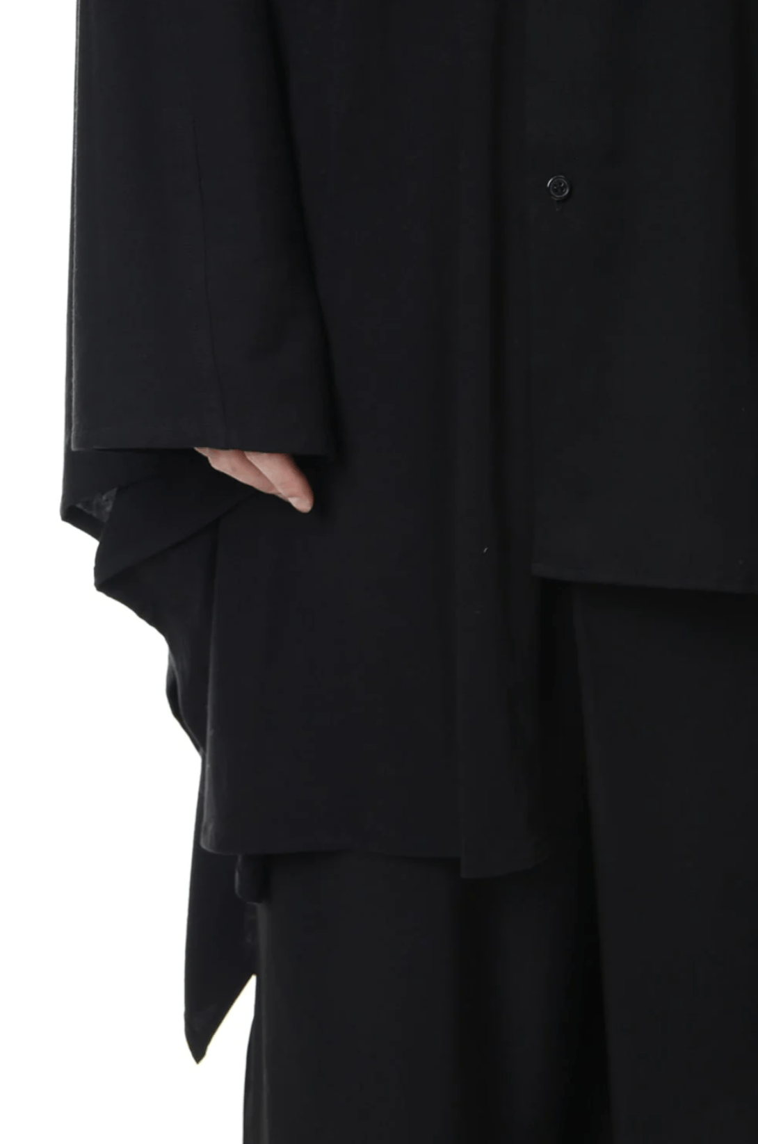 Ground Y × Yohji Yamamoto Yohji Yamamoto Ground Y - Shirt /Cloak Manto Docking Shirt Size US L / EU 52-54 / 3 - 15 Thumbnail