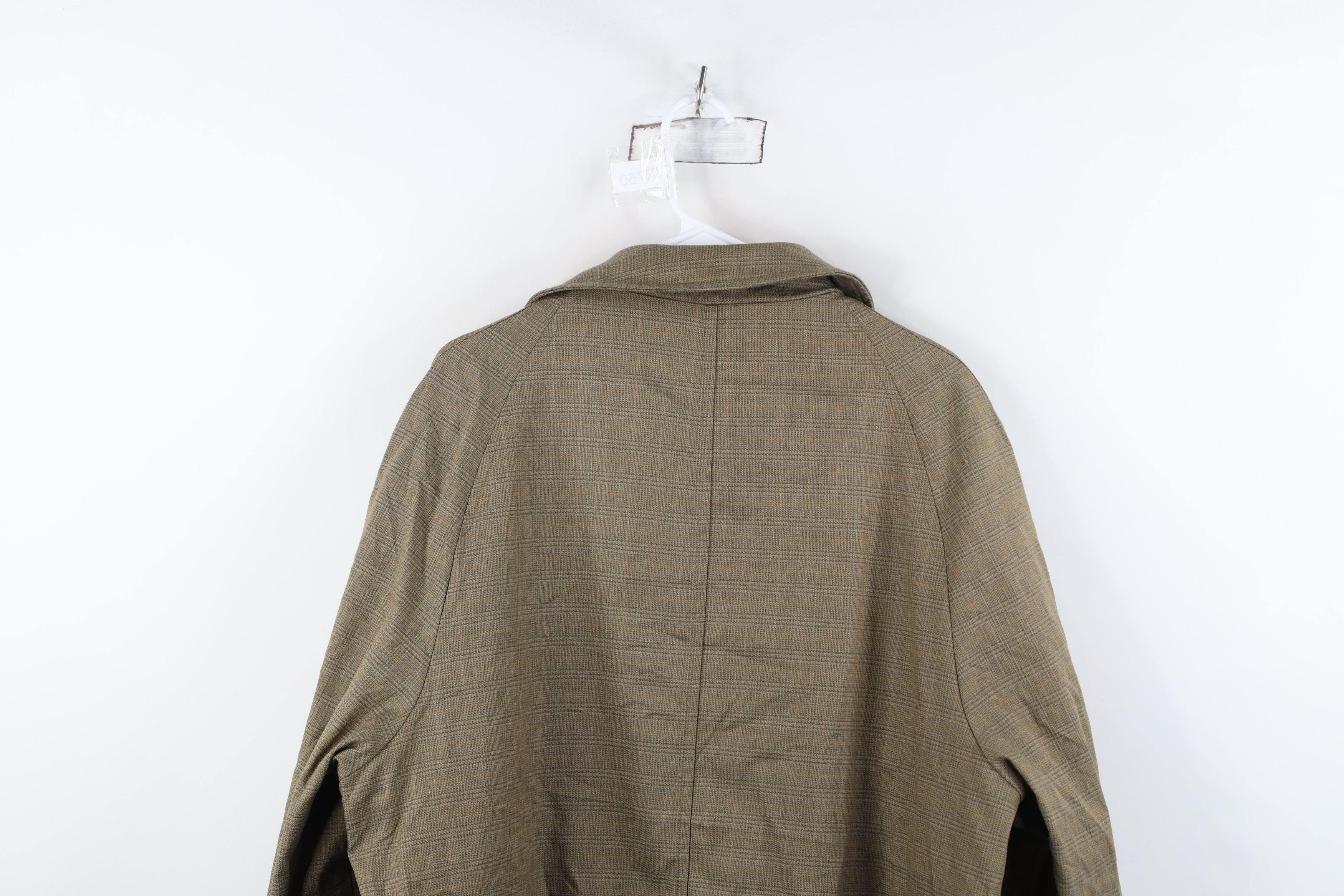 Vintage Vintage 60s 70s Streetwear Trench Coat Rain Jacket Plaid Size US XL / EU 56 / 4 - 13 Thumbnail