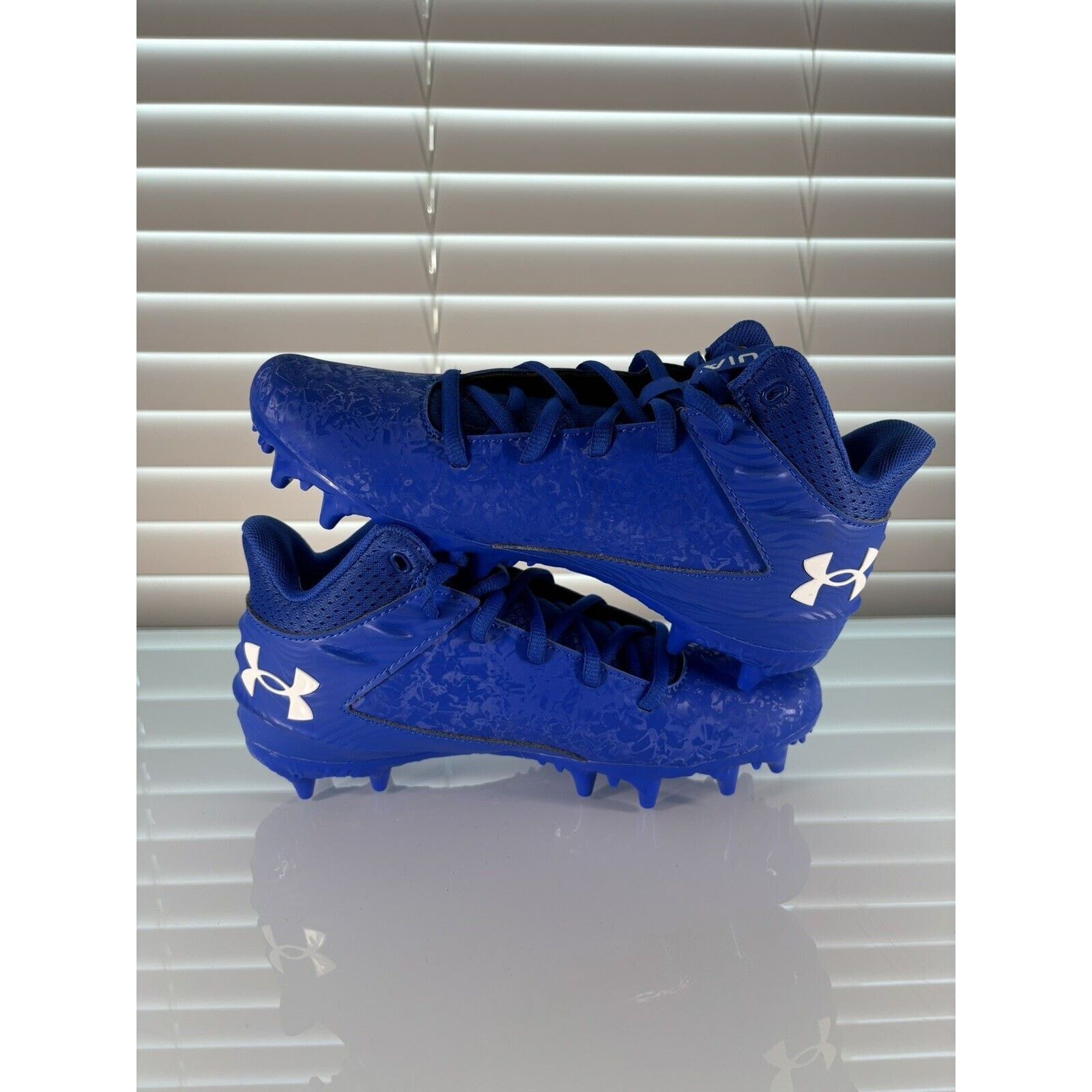 Under Armour NEW Under Armour Blur MC Youth Royal Football Cleats Sz 5 Size US 5 / EU 37 - 3 Thumbnail