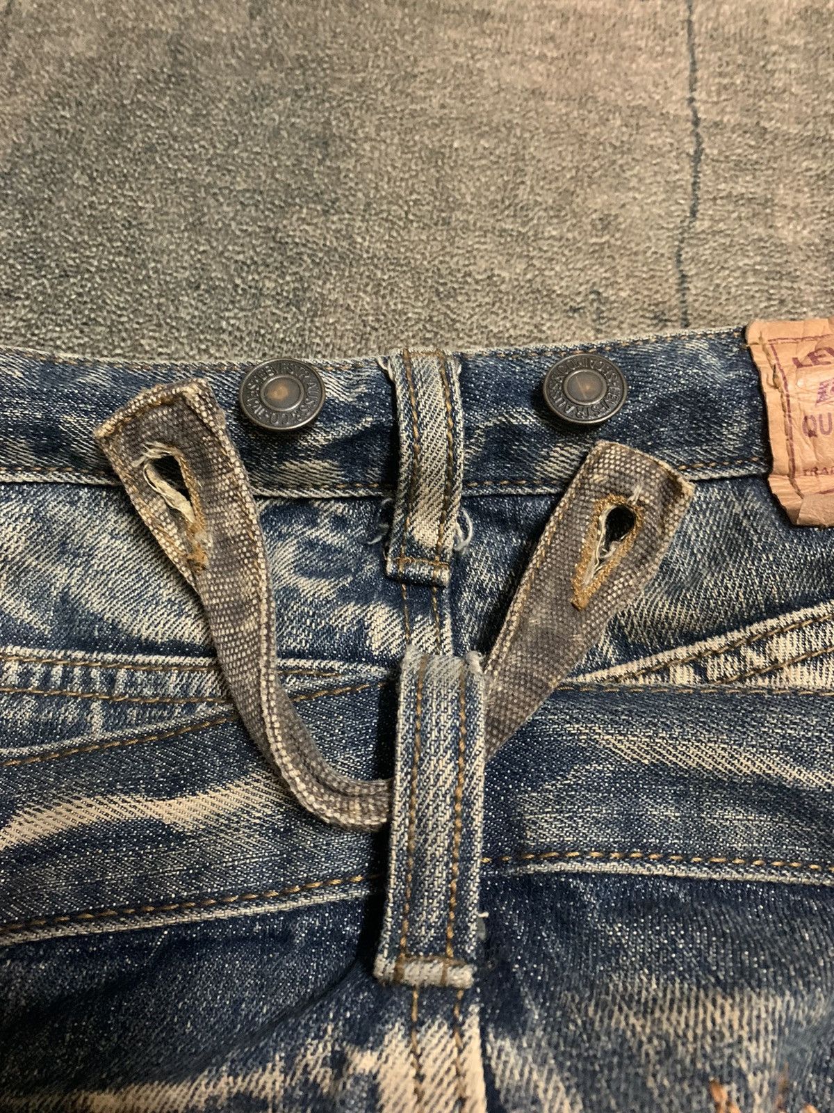 RUSTY LEVIS CARGO CUSTOM DOUBLE WAIST PUNK DESIGNER INSPIRED
