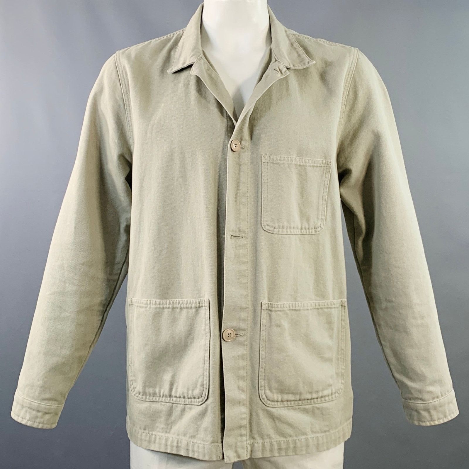 Lafaurie EMILE LAFAURIE Size XXL Braque Grey Cotton Chore Coat Size US XXL / EU 58 / 5 - 1 Thumbnail