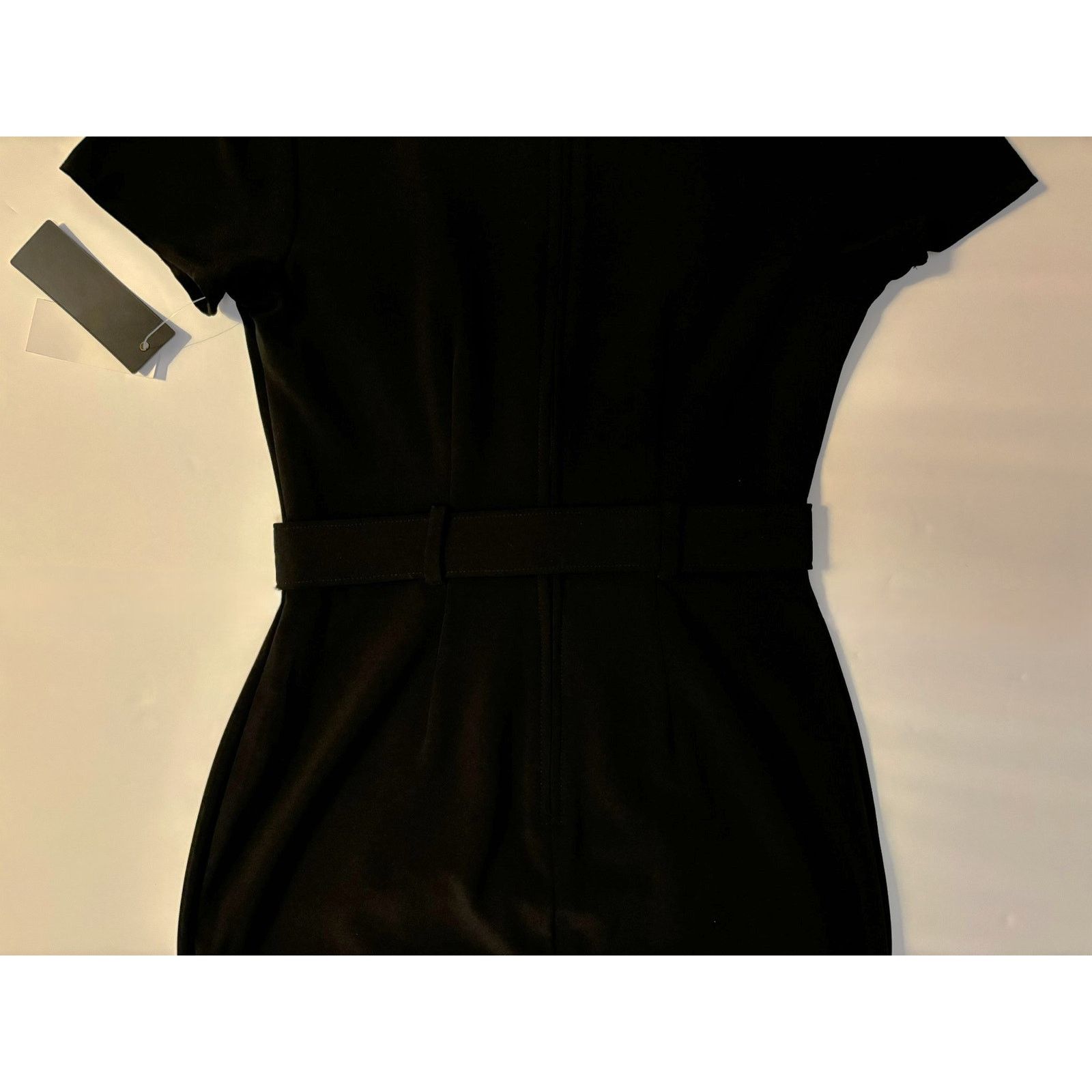 Other NWT City Studio Black Mini Dress Short Sleeve Belted Size 1 Size XS / US 0-2 / IT 36-38 - 7 Thumbnail