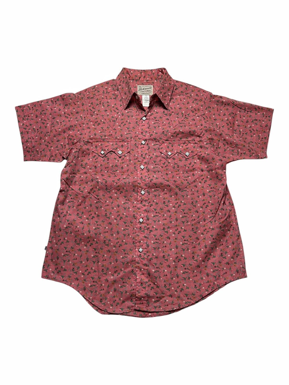 Rockmount Ranch Wear × Vintage Vintage Tru-West Rockmount Ranch Wear Shirt Mens Floral Size US M / EU 48-50 / 2 - 2 Thumbnail