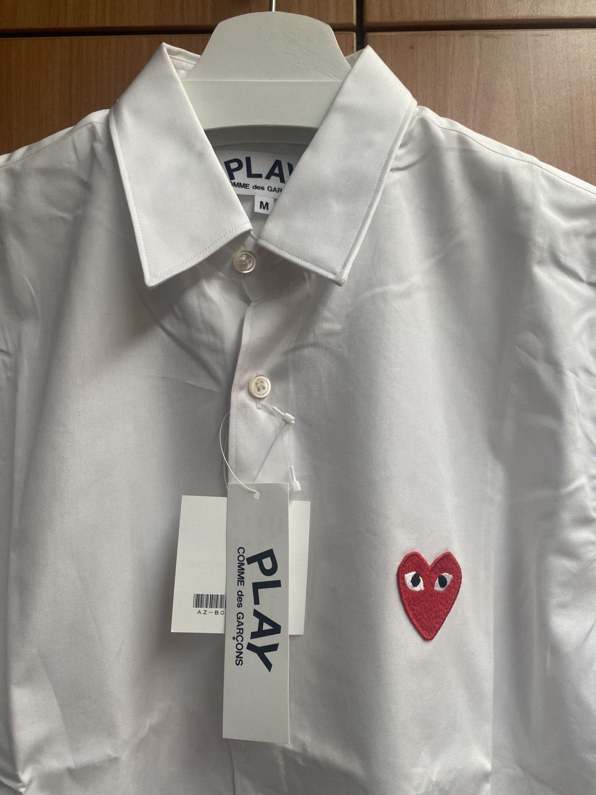 Comme des Garcons PLAY CDG Play Classic White Shirts Size M BNWT Size US M / EU 48-50 / 2 - 2 Thumbnail