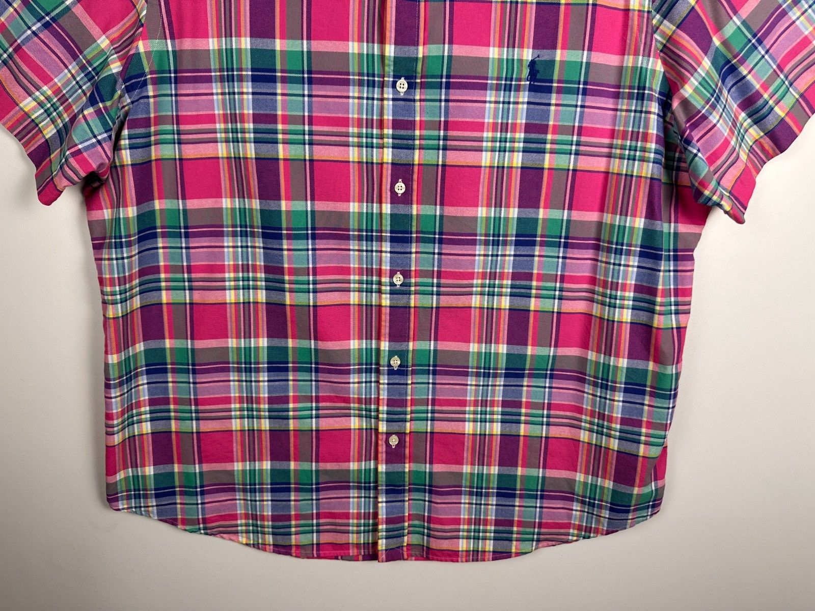 Polo Ralph Lauren Polo Ralph Lauren Short Sleeve Easter Pastel Shirt Size XXL Size US XL / EU 56 / 4 - 4 Thumbnail