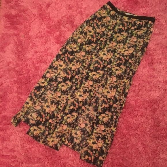 Other C.lective Floral Front Slit Skirt Size 27" / US 4 / IT 40 - 1 Thumbnail