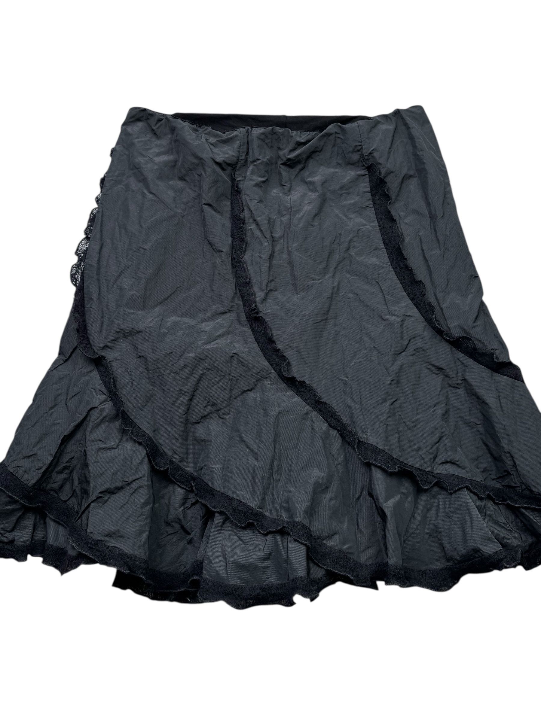 Japanese Brand Vintage Midi Flare Skirt W298(V9) Size 30" / US 8 / IT 44 - 2 Thumbnail