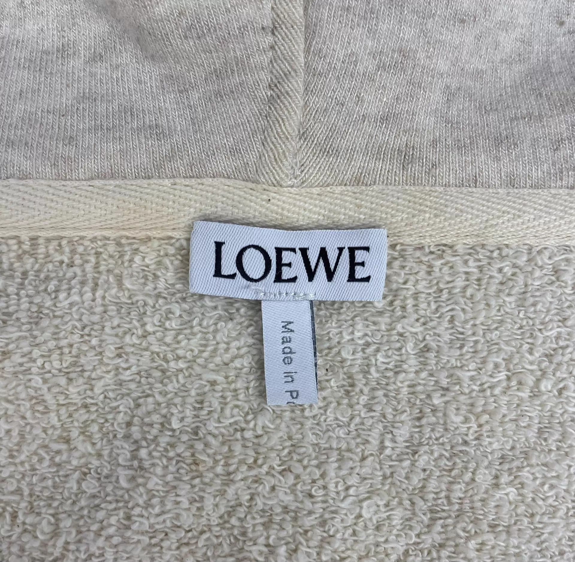 Loewe LOEWE calfskin zip hooded slim beige jacket S Size S / US 4 / IT 40 - 5 Thumbnail