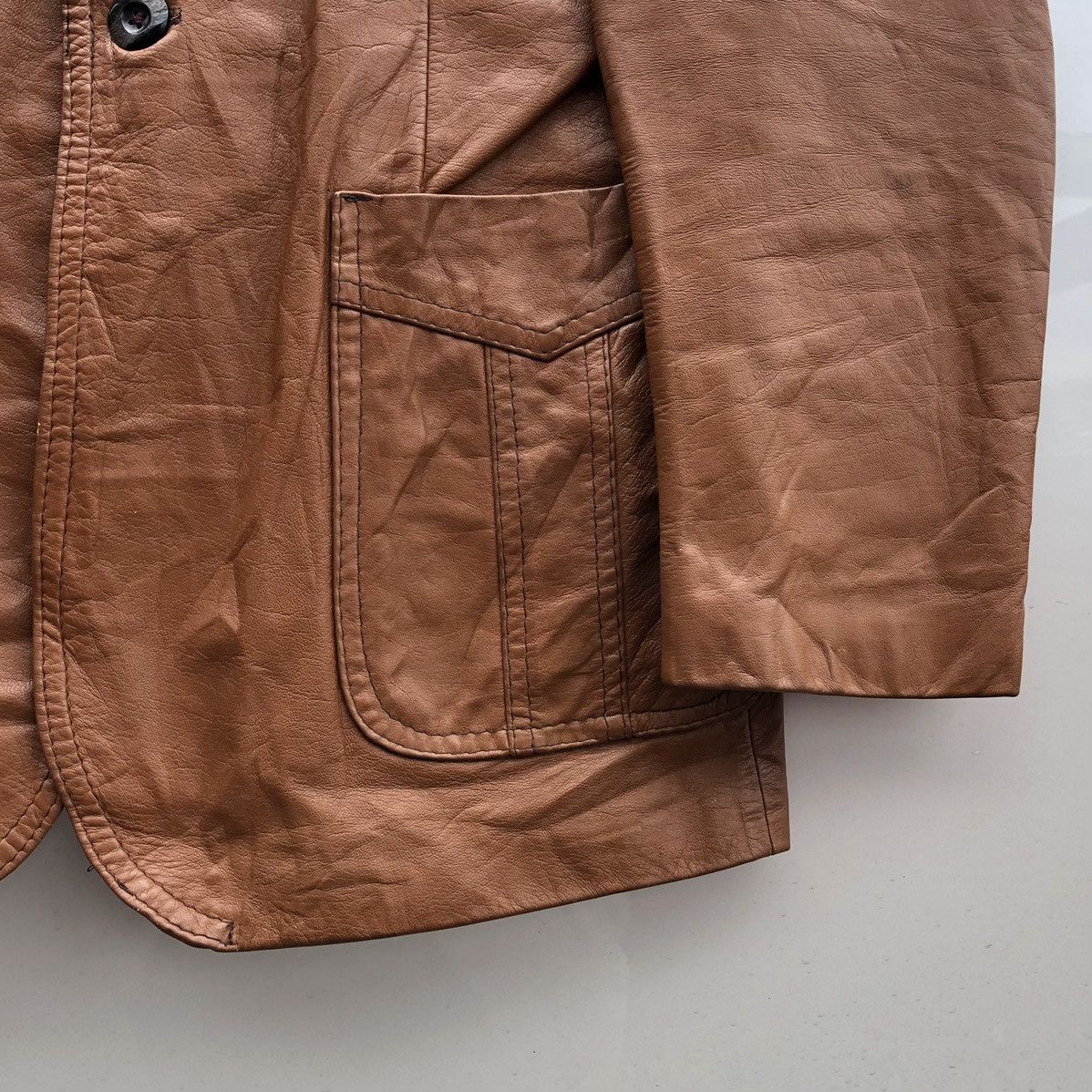 Windsor Smith Vintage WINDSOR Leatherwear Brown Jacket Made In England 🏴󠁧󠁢󠁥󠁮󠁧󠁿 Size US L / EU 52-54 / 3 - 5 Thumbnail