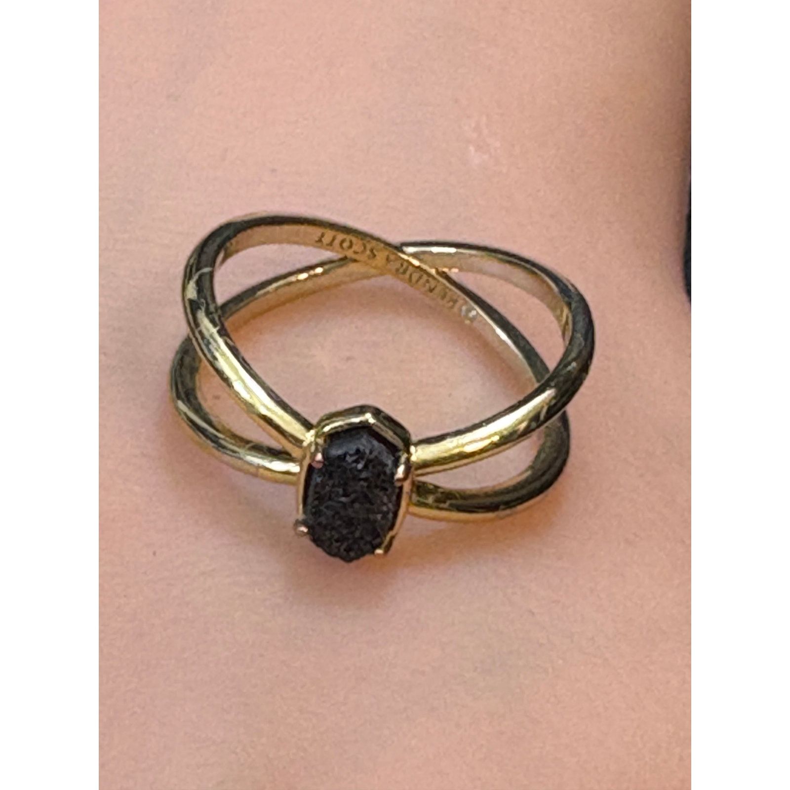 Kendra Scott Kendra Scott Gold-Tone Crossover Ring Size 7 Size ONE SIZE - 1 Thumbnail