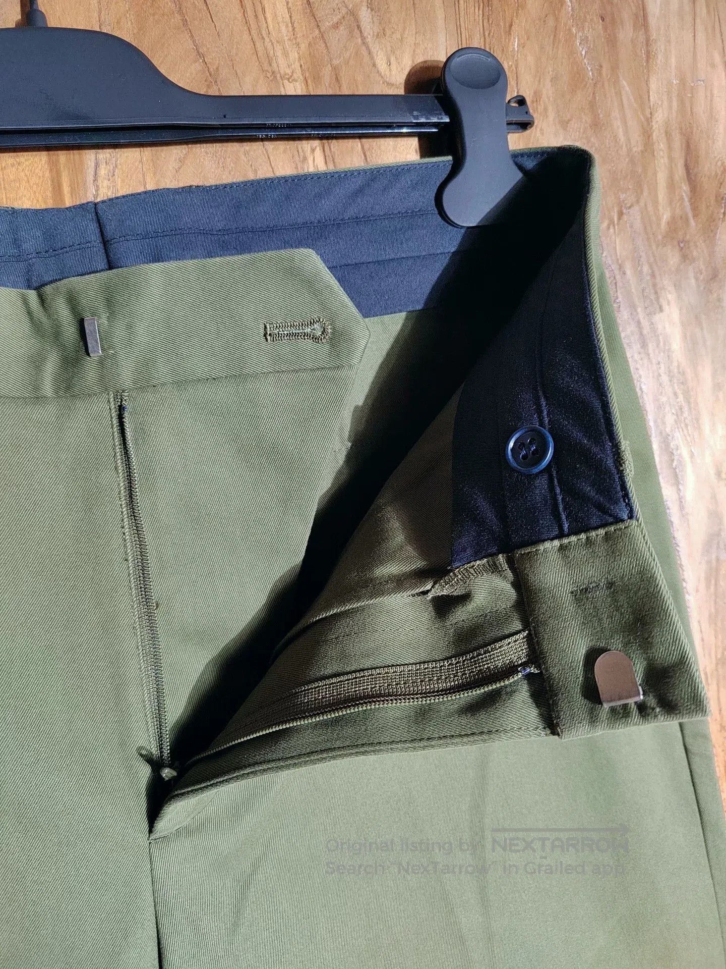 Soe Casual Olive Green Cotton Pants for Fall. Size US 30 / EU 46 - 3 Thumbnail
