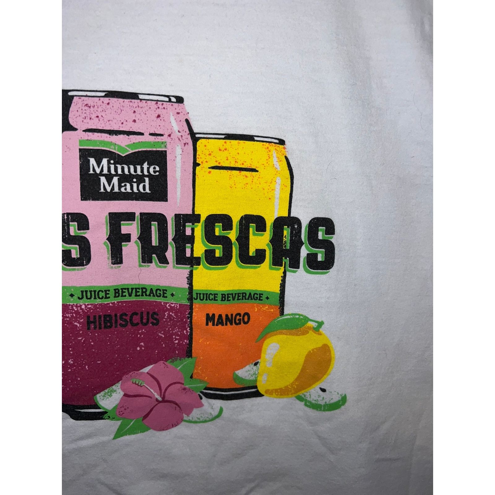 Gildan Minute Maid Shirt Aguas Frescas Drink Juice White Tee Large Size US L / EU 52-54 / 3 - 4 Thumbnail