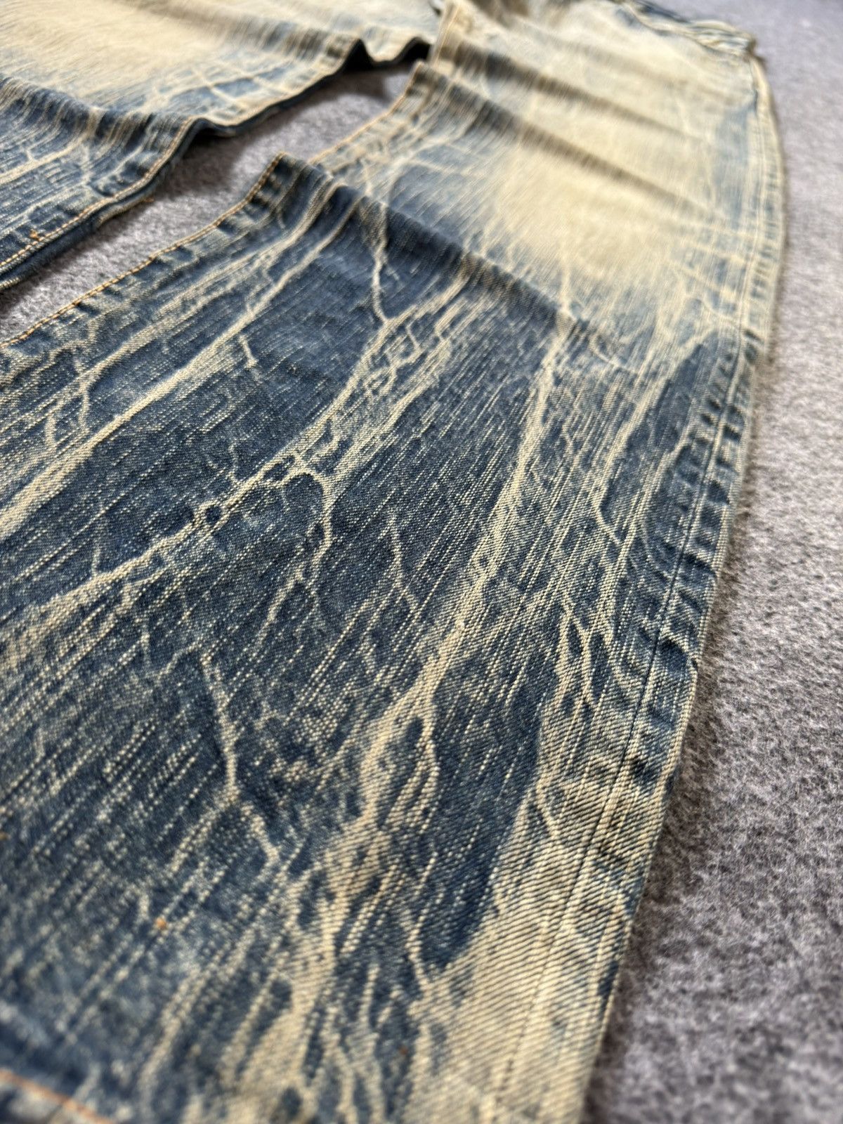 Edwin Vintage EDWIN 503 Faded Mud Wash Loose Jeans Size US 32 / EU 48 - 7 Thumbnail