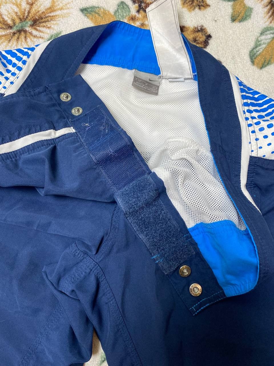 Nike Vintage blue Shorts big logo NIKE crazy Y2K streetwear Size US 32 / EU 48 - 15 Thumbnail