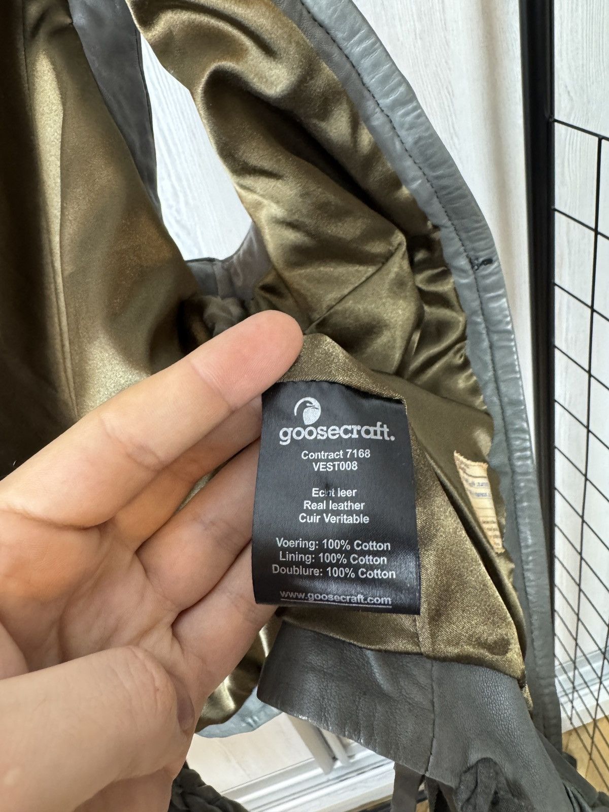 Genuine Leather Goosecraft grey leather avant garde vest women’s Size S / US 4 / IT 40 - 9 Thumbnail