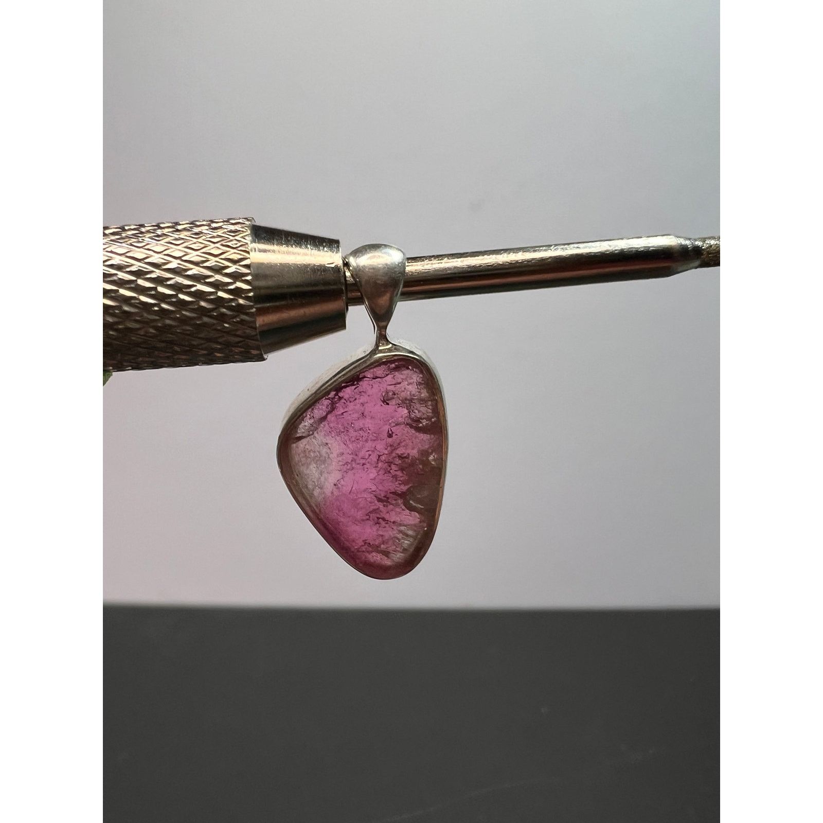 Other NEW Bi color pink tourmaline 925 pendant 1.94 grams Size ONE SIZE - 9 Thumbnail