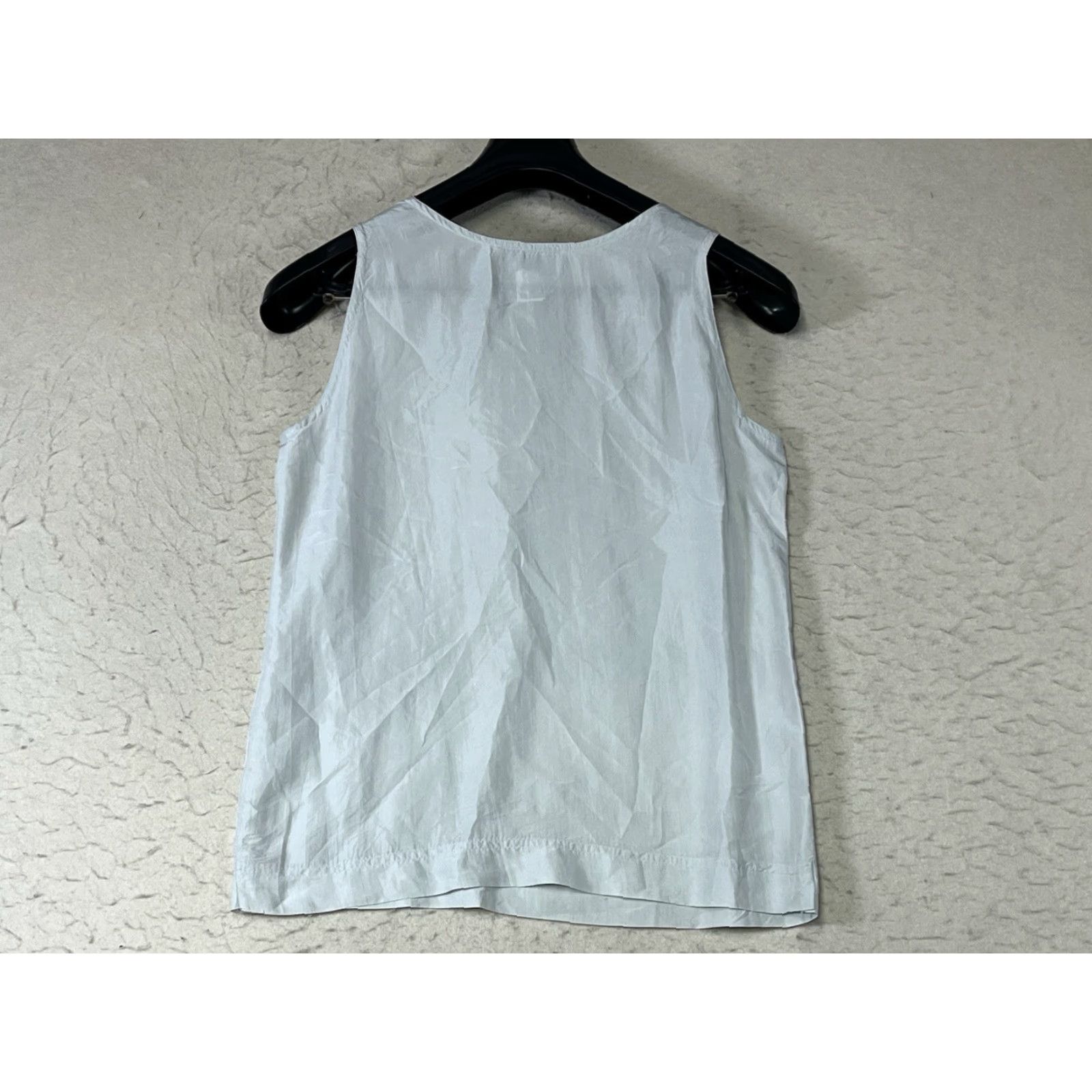 Vintage VINTAGE Demo Tank Shirt Women Medium Aqua 100% Silk Knit Sleeveless Casual Sports Size M / US 6-8 / IT 42-44 - 2 Thumbnail