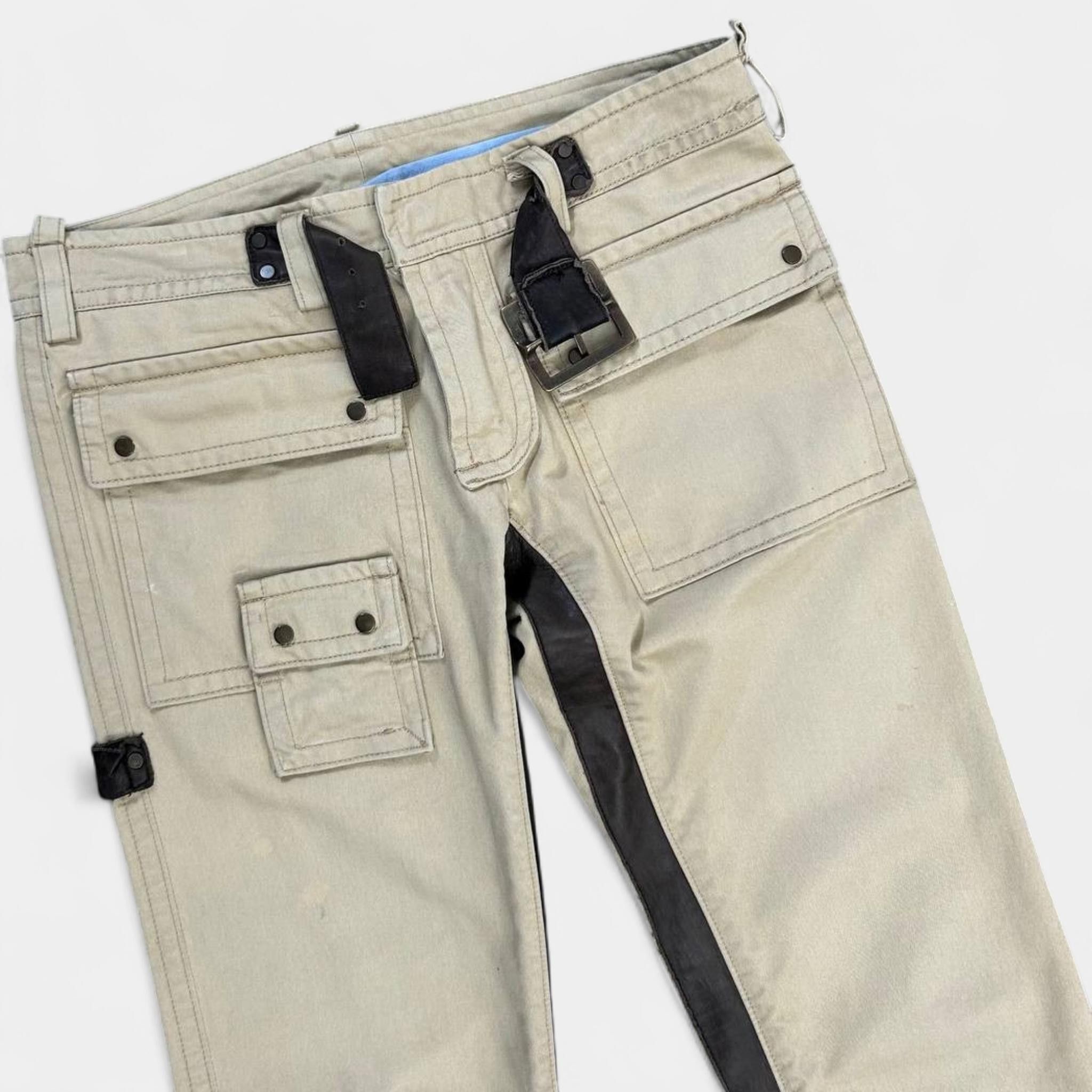 Dsquared2 Dsquared2 Flare Beige Cargo Pants Size US 31 - 2 Thumbnail