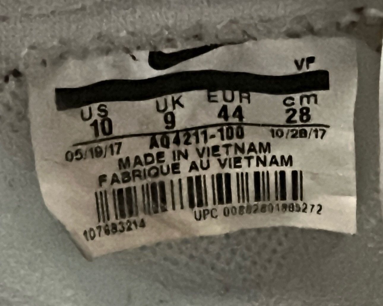 Nike × Travis Scott Travis Scott Air Force 1s 2017 OG ALL Size US 10 / EU 43 - 8 Thumbnail