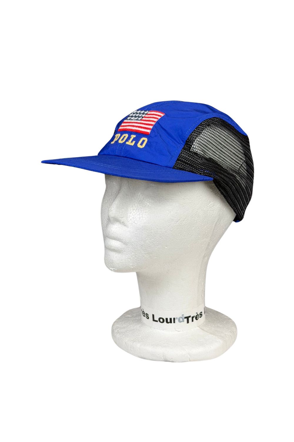 Polo Ralph Lauren 90s Vintage Polo Sport Ralph Lauren Nylon Mesh Cap USA Flag Size ONE SIZE - 9 Thumbnail