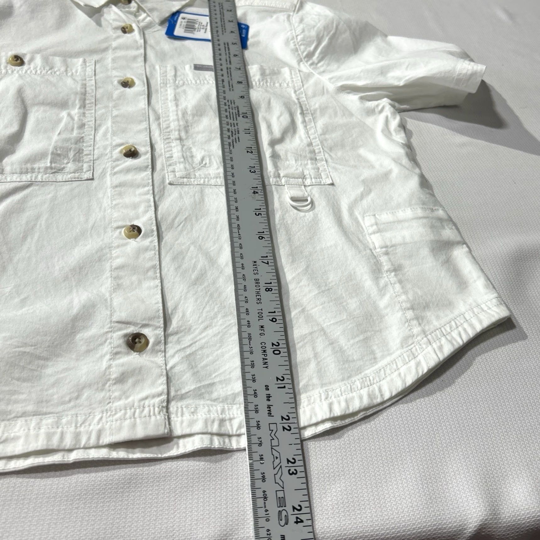 Vintage Columbia Shirt Womens Size S White Brea Falls Woven Short Sleeve Button Up Shirt Size S / US 4 / IT 40 - 6 Thumbnail