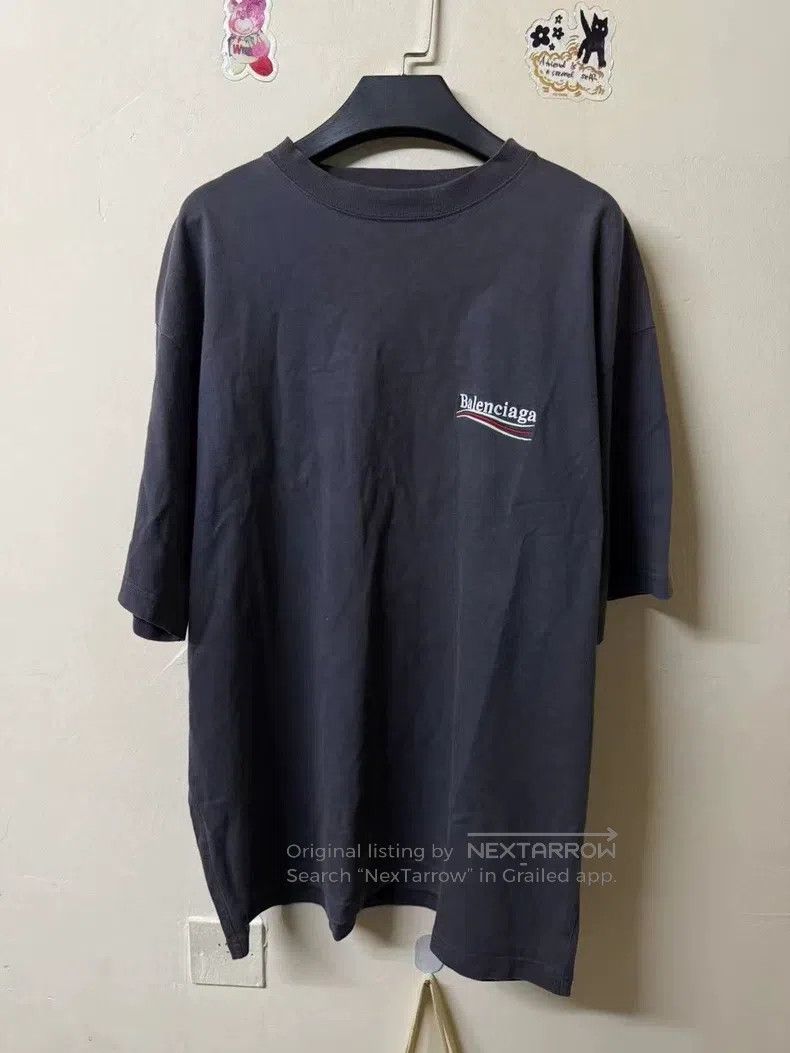 Balenciaga Balenciaga Smoke gray Coca-Cola wave embroidery logo short Size US M / EU 48-50 / 2 - 1 Thumbnail