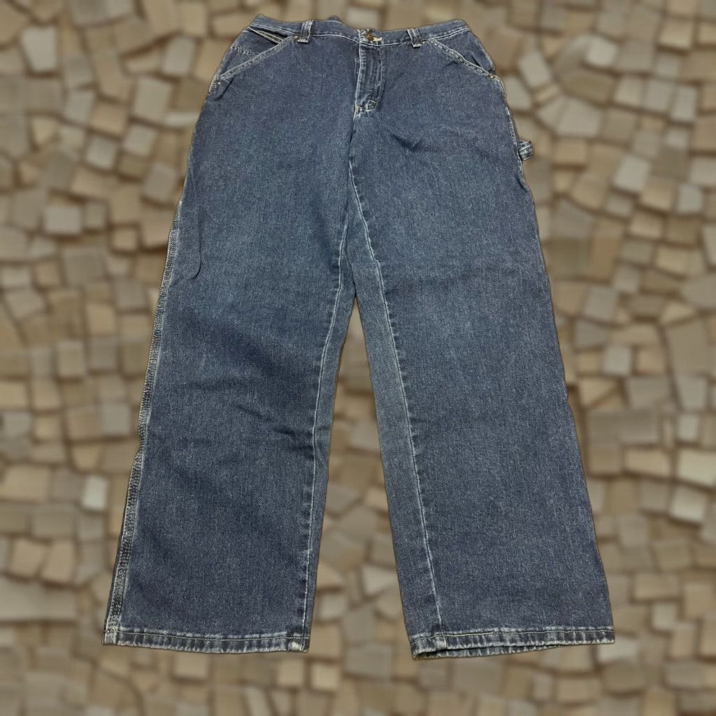 Vintage Riders Jeans Men’s 34x32 Blue Denim Straight Leg Pockets Size US 34 / EU 50 - 1 Thumbnail