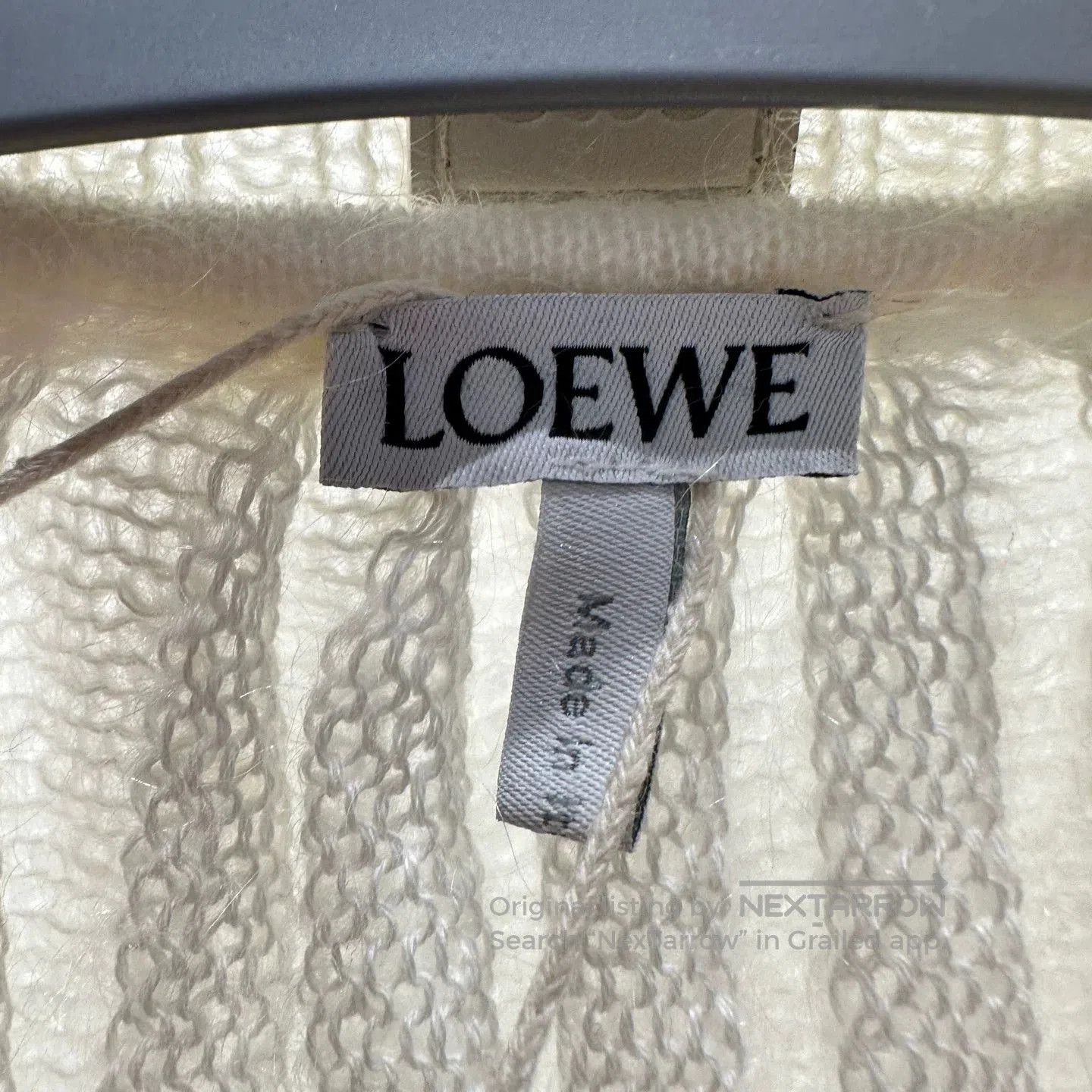 Loewe Loewe Milk White Mohair Lantern Sleeve Sweater. Size XS / US 0-2 / IT 36-38 - 3 Thumbnail