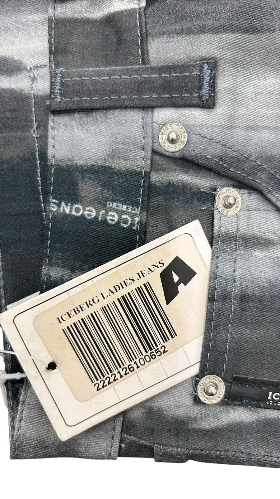 Iceberg Vintage ICEBERG Icejeans Blurred Print Denim – Archival Y2K Size 28" / US 6 / IT 42 - 10 Thumbnail