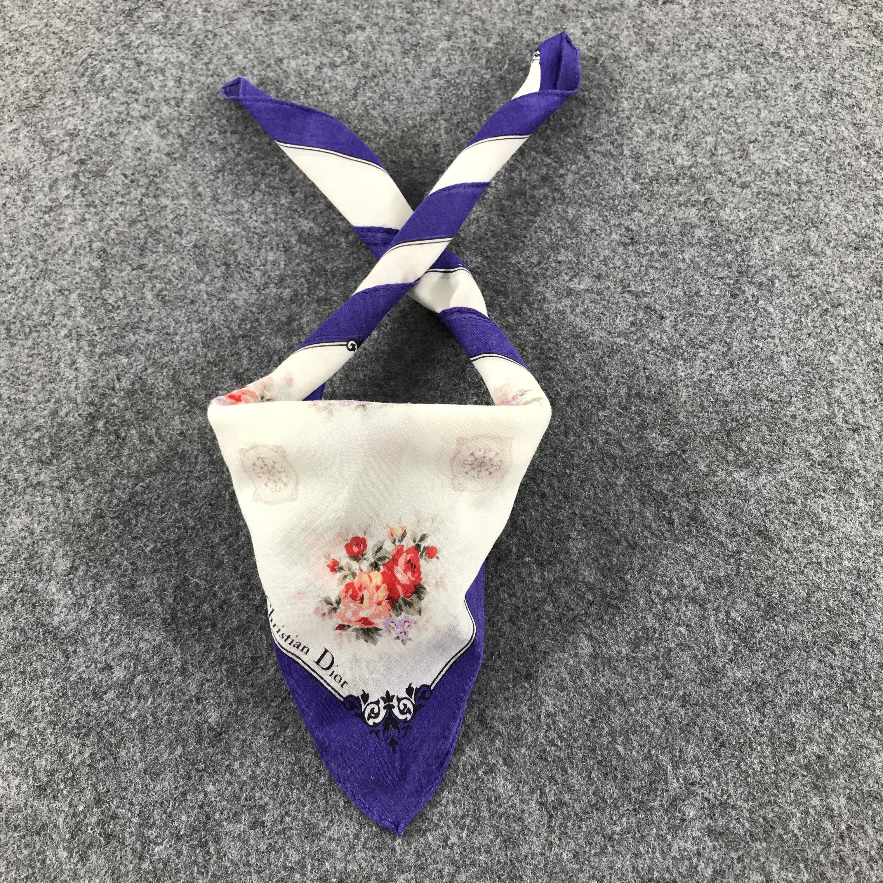 Christian Dior Monsieur Christian Dior Handkerchief Neckerchief Bandana H284 Size ONE SIZE - 2 Thumbnail