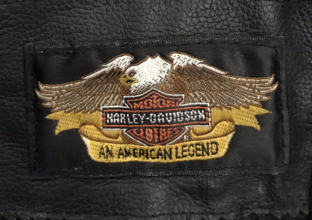 Harley Davidson × Vintage Vintage Harley Davidson Leather Jacket Size US L / EU 52-54 / 3 - 22 Thumbnail