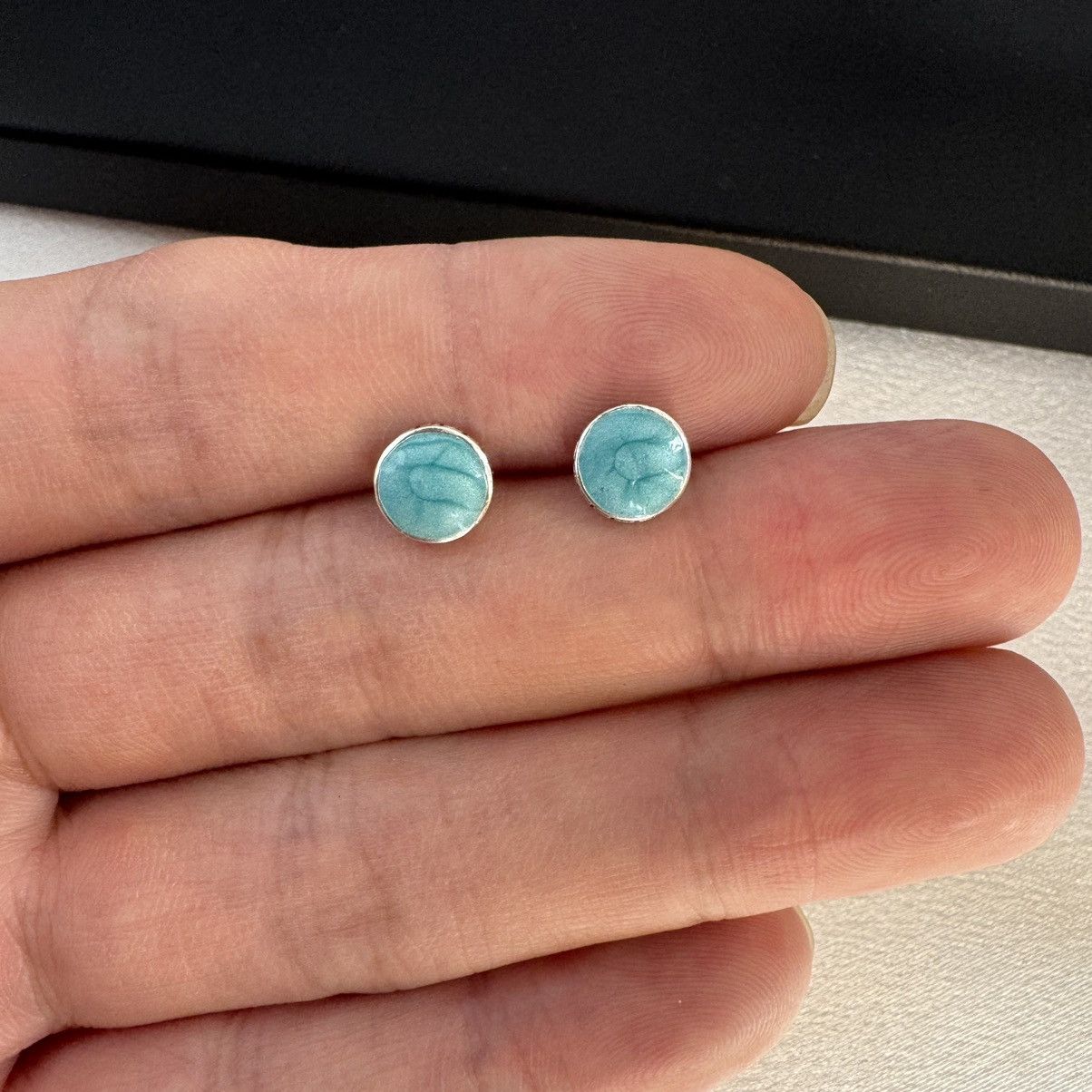 Other 8mm Galaxy Stud Earrings for Men Women Size ONE SIZE - 5 Thumbnail