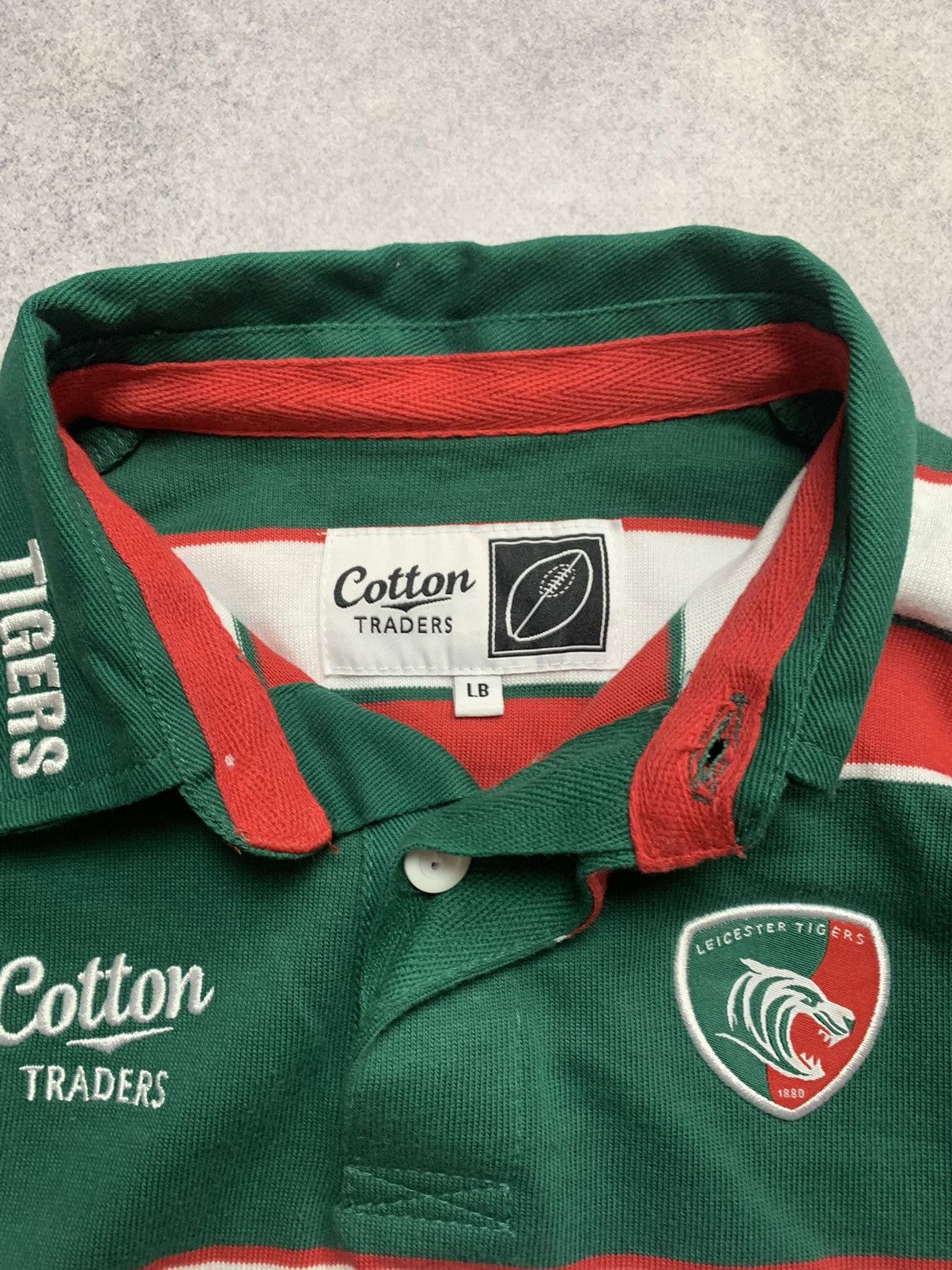 Cotton Traders Vintage Cotton Traders Leicester Tigers Rygby Polo shirt Size US S / EU 44-46 / 1 - 5 Thumbnail