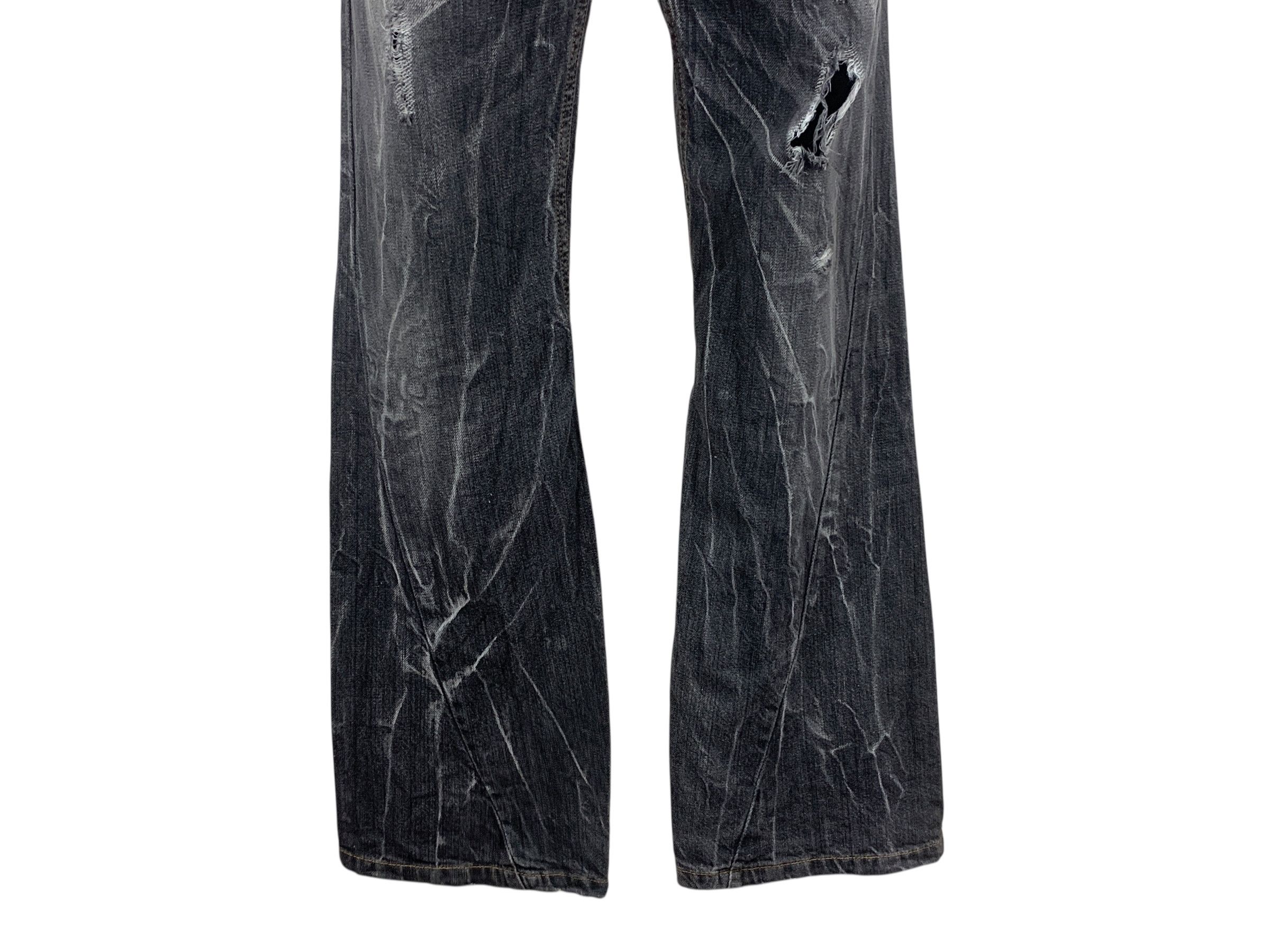 Other Antfui Denim Jeans Twisted Seam Bondage Goth Pants Size US 30 / EU 46 - 4 Thumbnail