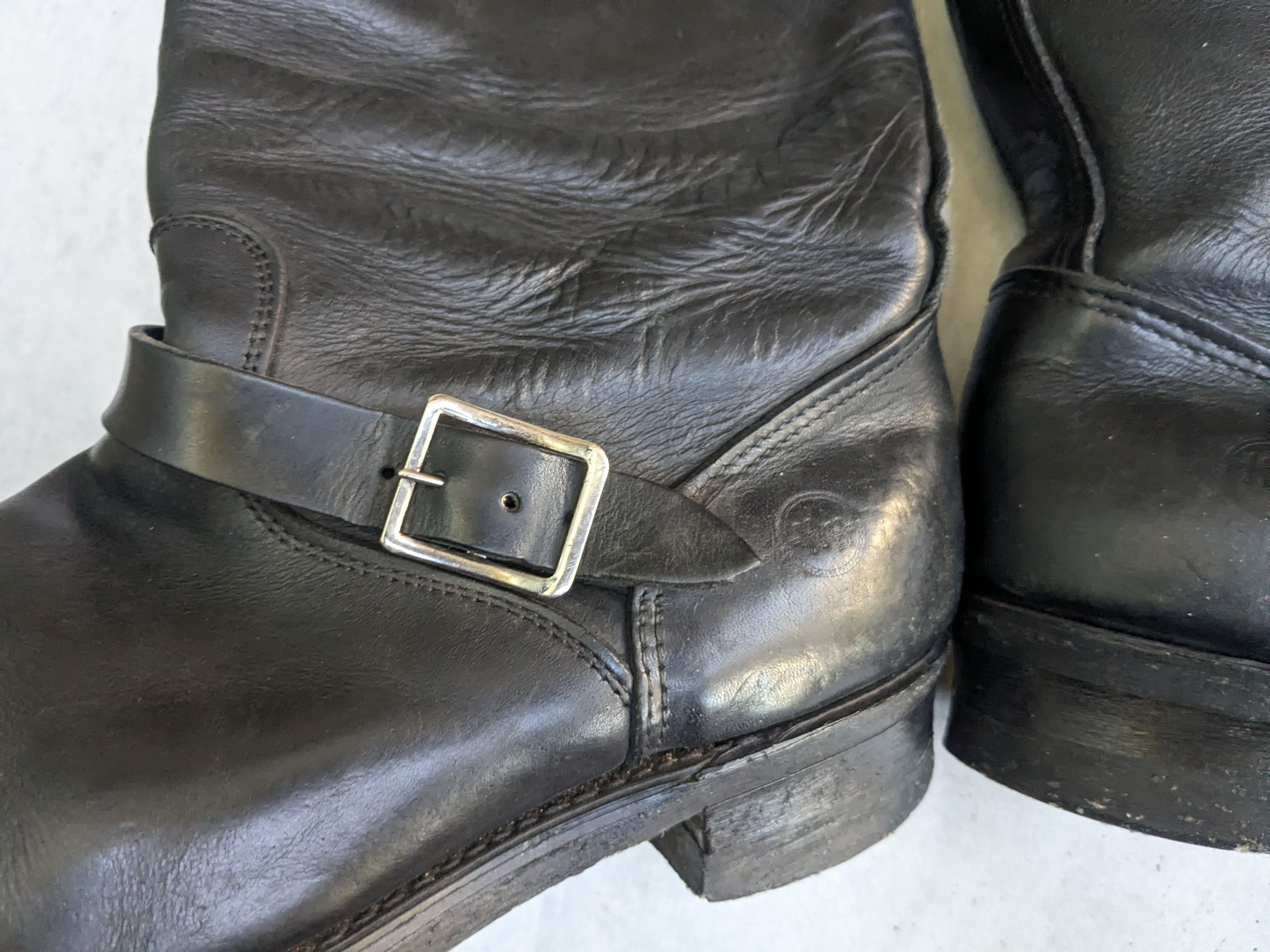 Genuine Leather Double H Engineer Boots Black Leather 12 E Wide Size US 12 / EU 45 - 9 Thumbnail