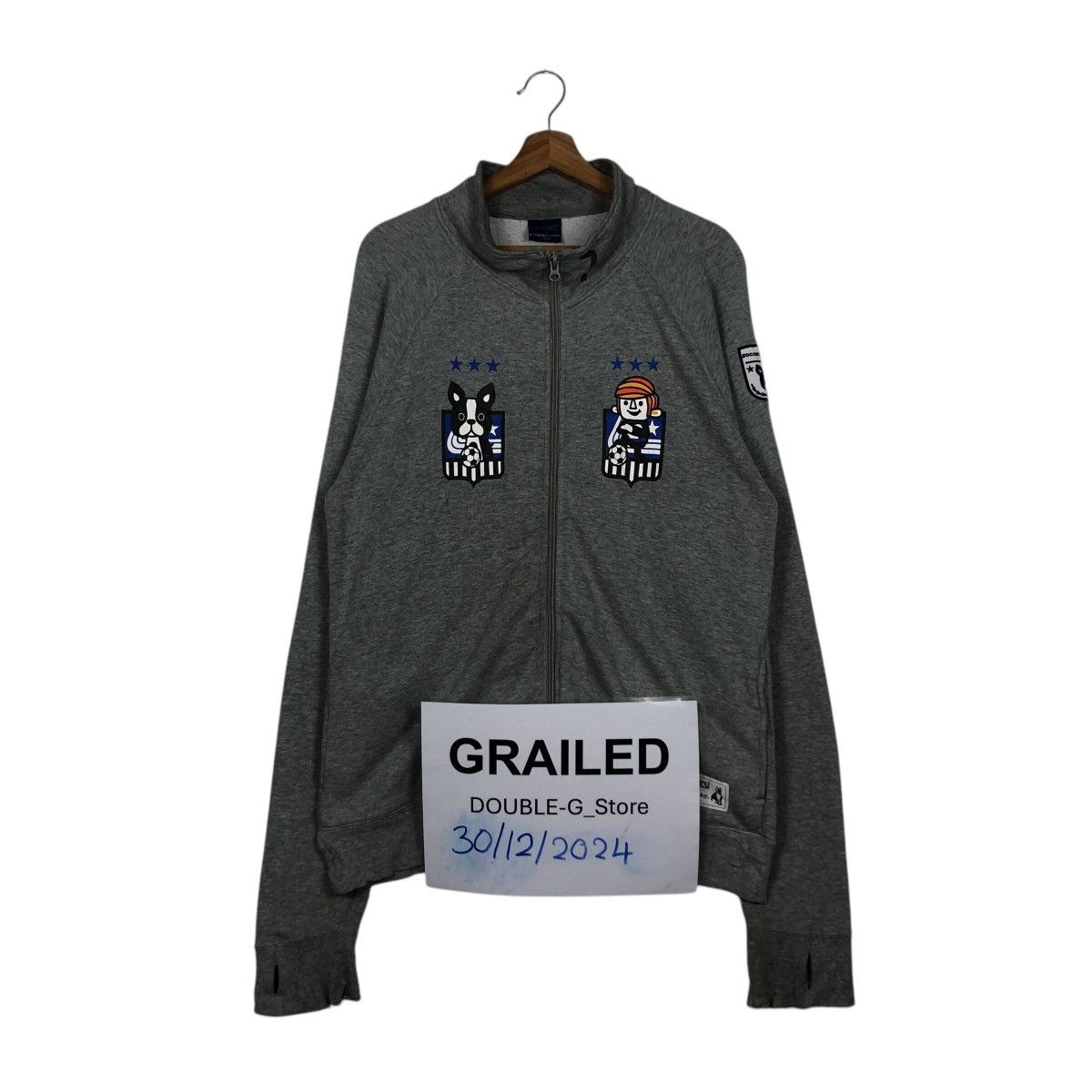 Japanese Brand × Vintage 📌Vintage Zipper Sweater Laundry x Soccer Junky big Logo Size US L / EU 52-54 / 3 - 1 Thumbnail