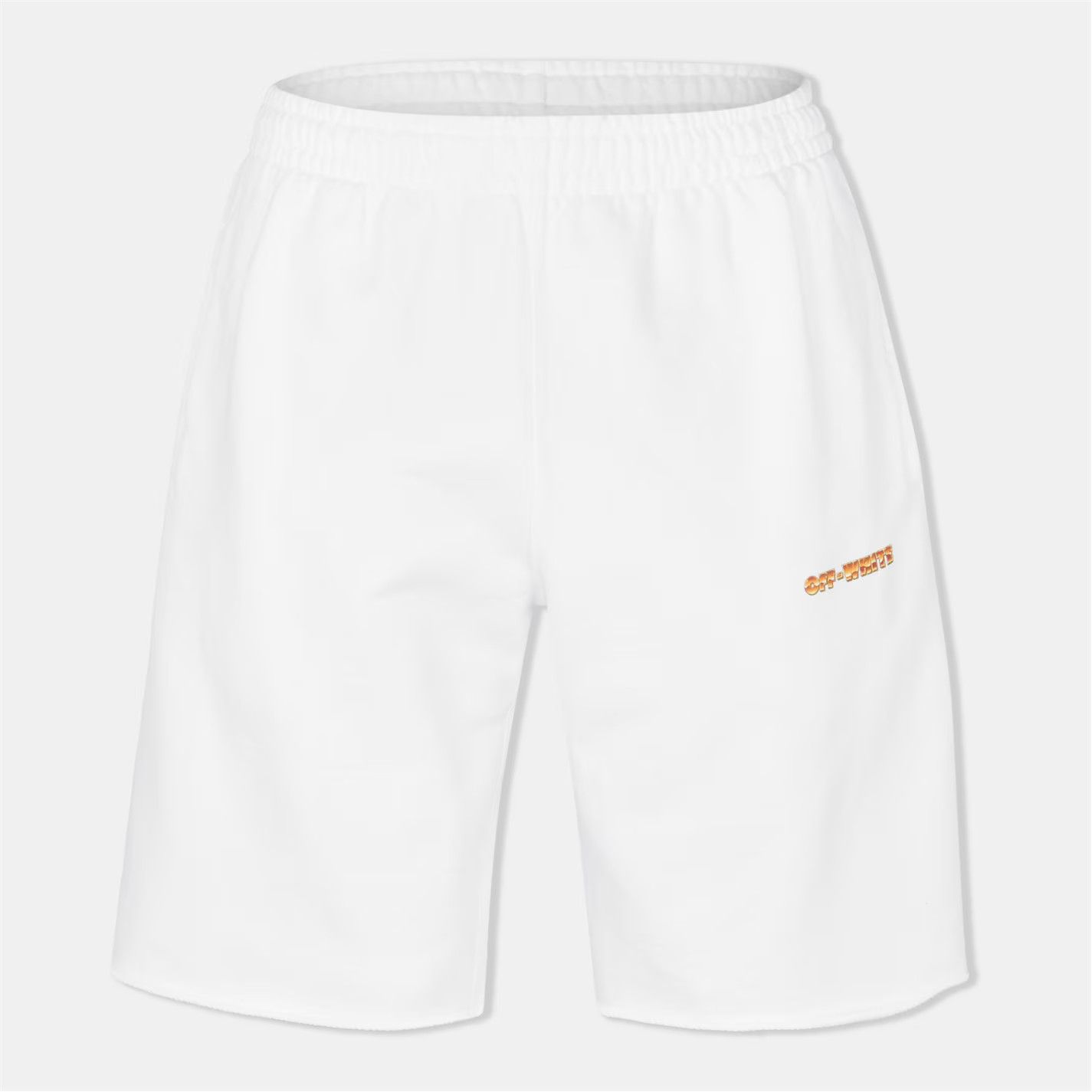 Off-White o1g2r1mq0326 Arow Sweatshorts in White Size US 38 / EU 54 - 1 Thumbnail