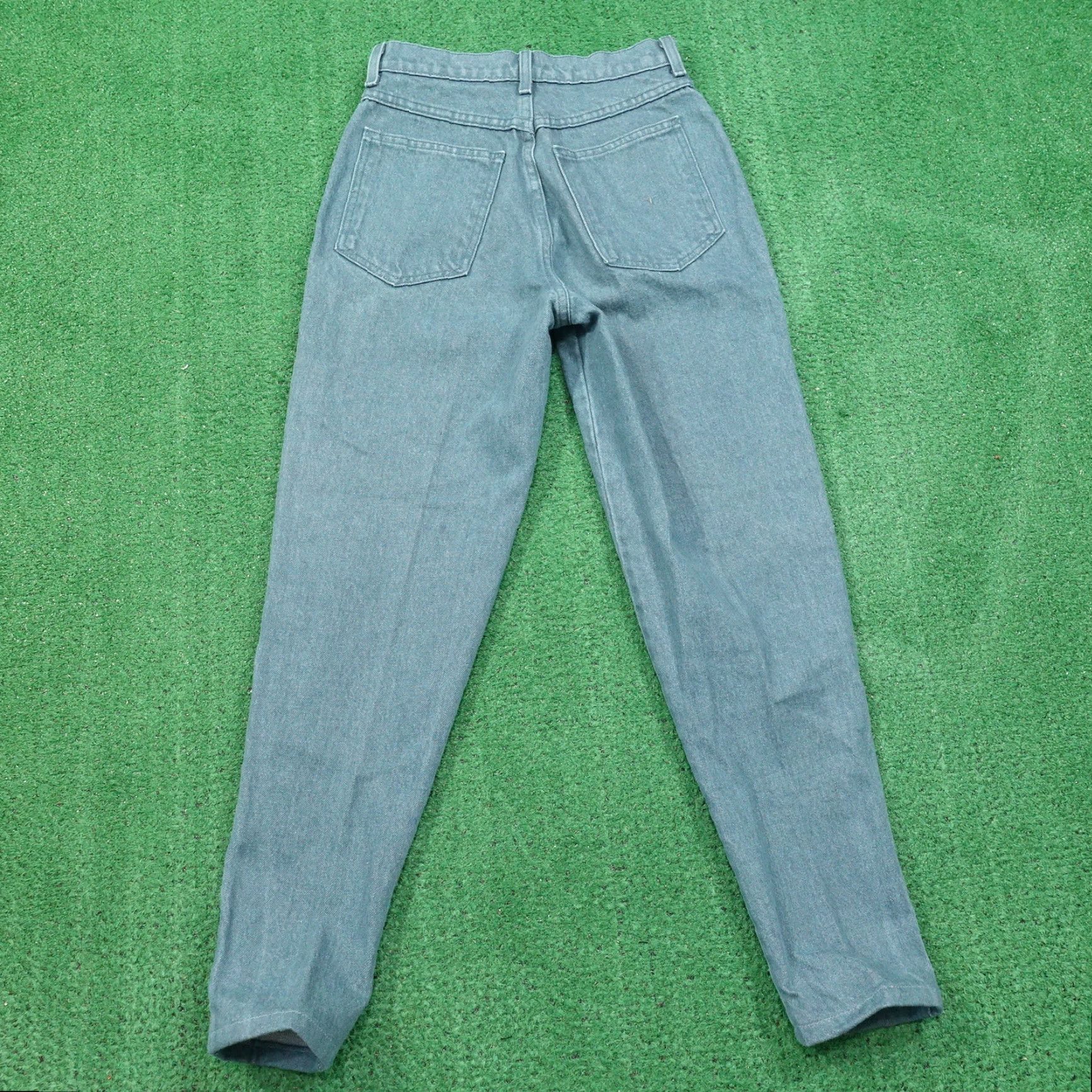 Lands' End VINTAGE LANDS' END GREEN TAPERED JEANS PETITE 6P (26X28) WOMENS USA MADE Size 28" / US 6 / IT 42 - 4 Thumbnail