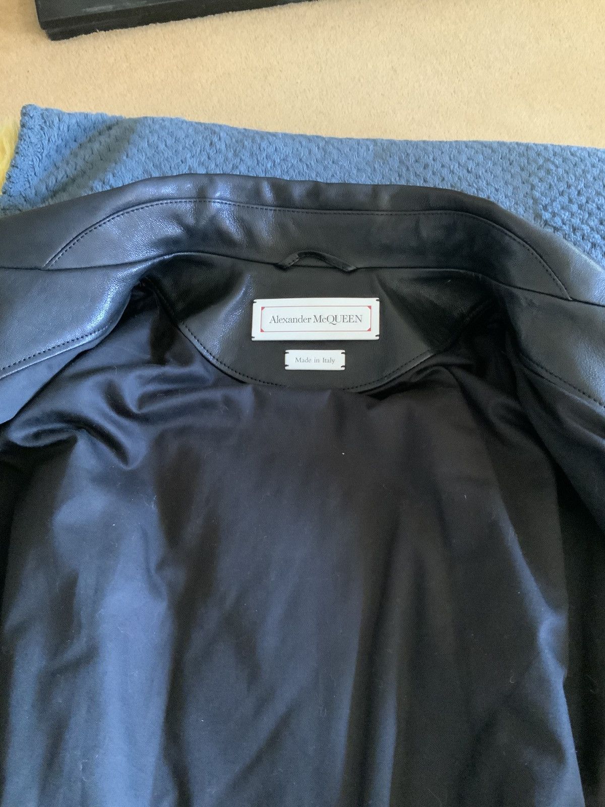 Alexander McQueen Alexander McQueen Leather Bomber Jacket Size US L / EU 52-54 / 3 - 9 Thumbnail