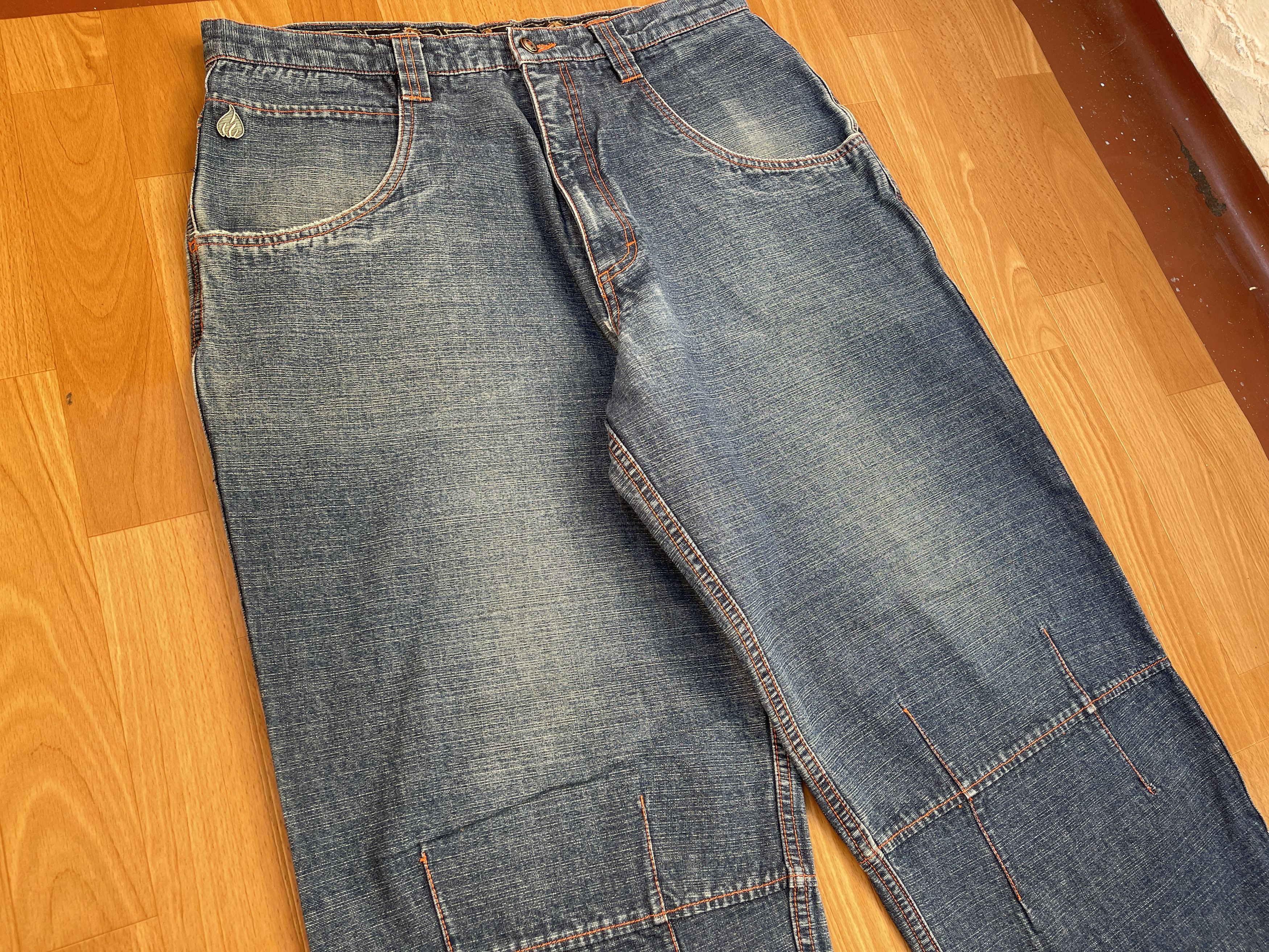 Wu-Tang Clan Johnny Blaze jeans, Wu Wear, vintage hip hop baggy, 90s 36 Size US 36 / EU 52 - 9 Thumbnail