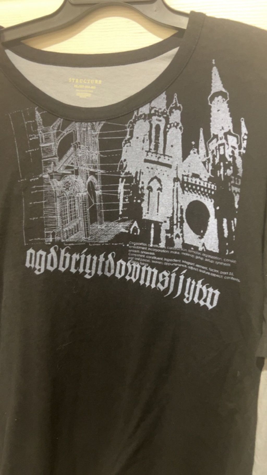 Structure Y2K STRUCTURE Black Gray Long Sleeve Tee XL Size US XL / EU 56 / 4 - 4 Thumbnail