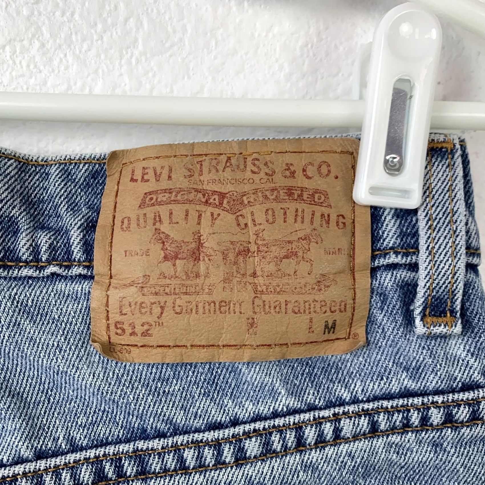 Levi's VINTAGE Levi's 512 Jeans Slim Tapered 8 Regular Blue High Rise 28in 5-Pocket Retro 90s Womens Size 30" / US 8 / IT 44 - 7 Thumbnail