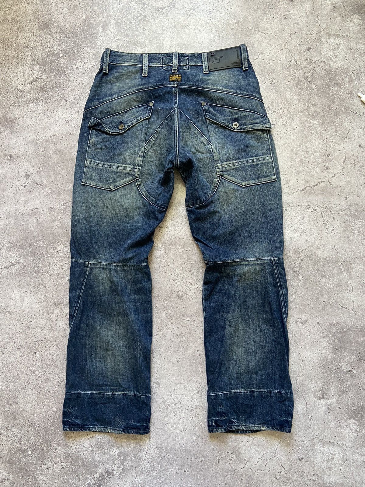 G-Star G-Star Raw 3D Double Knee Jeans Wide Legs Hype Denim Size US 33 - 2 Thumbnail